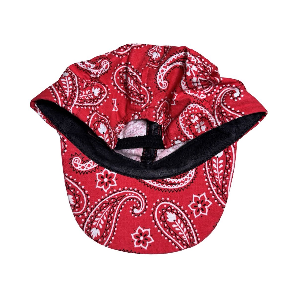 Vintage Vintage Red Paisley Bandana Band Hat OSFM USA Western Cowboy Size ONE SIZE - 7 Thumbnail
