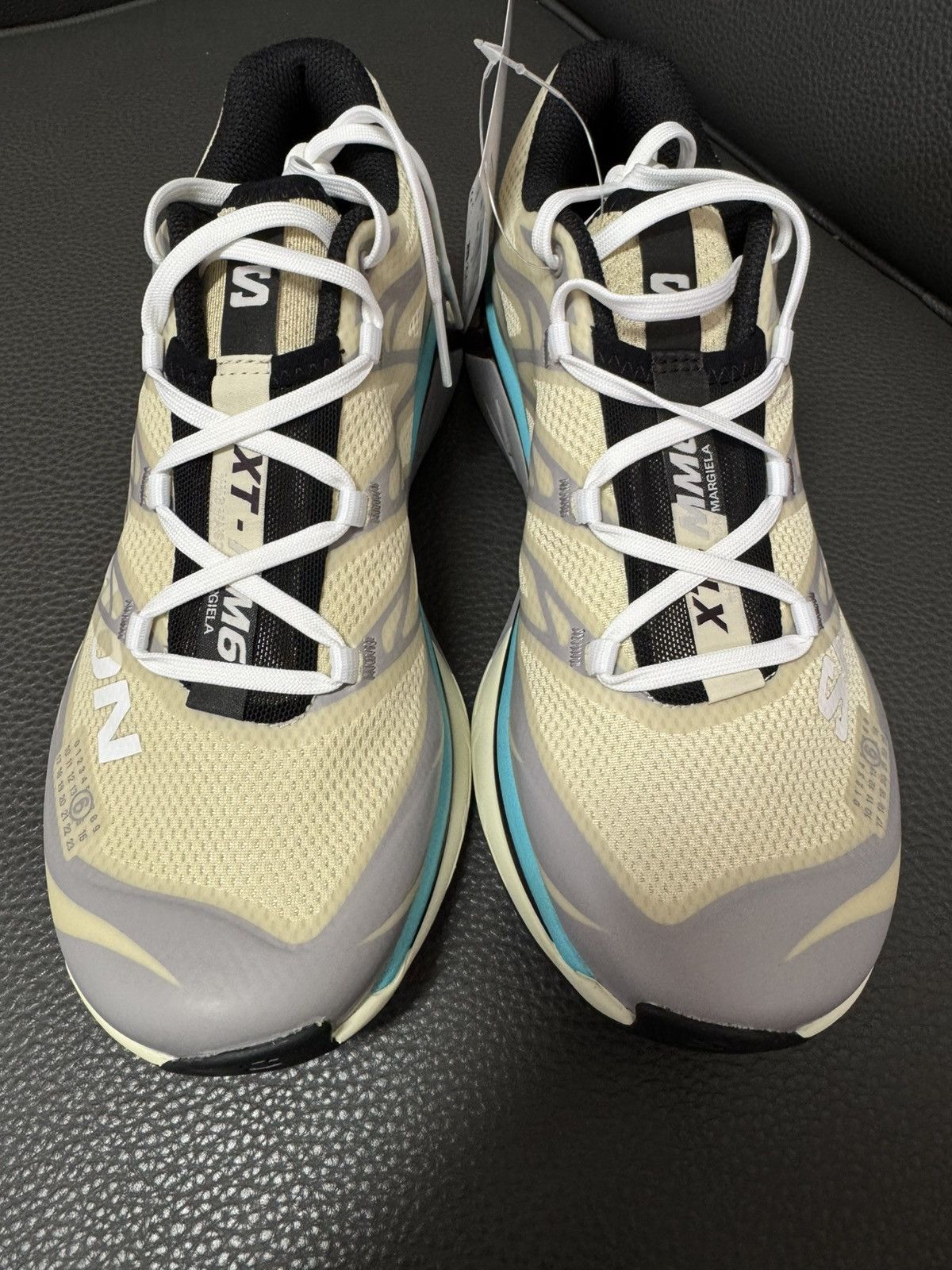 Salomon NIB XT-MM6 Retro Hiking Sneakers Unisex - Beige/Blue Size US 7.5 / EU 40-41 - 3 Thumbnail