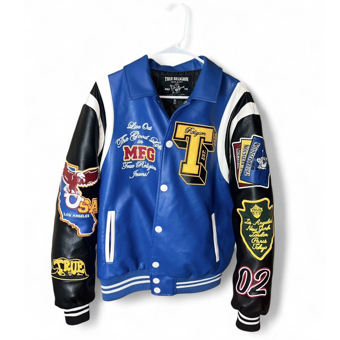 True Religion Leather True Religion Varsity Jacket Size US M / EU 48-50 / 2 - 1 Thumbnail