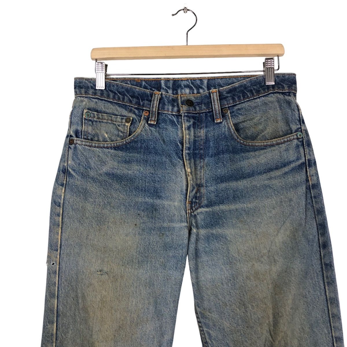 Levi's 🔥Vintage Distressed Denim Jeans Levi’s Size US 32 / EU 48 - 3 Thumbnail