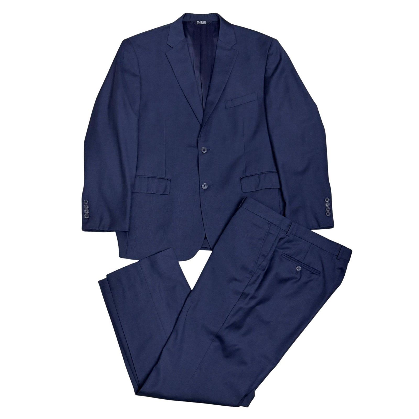 Jos. A. Bank Jos A Bank Suit Blue Plaid Blazer & Pants Business XL (44R) Size 44R - 6 Thumbnail
