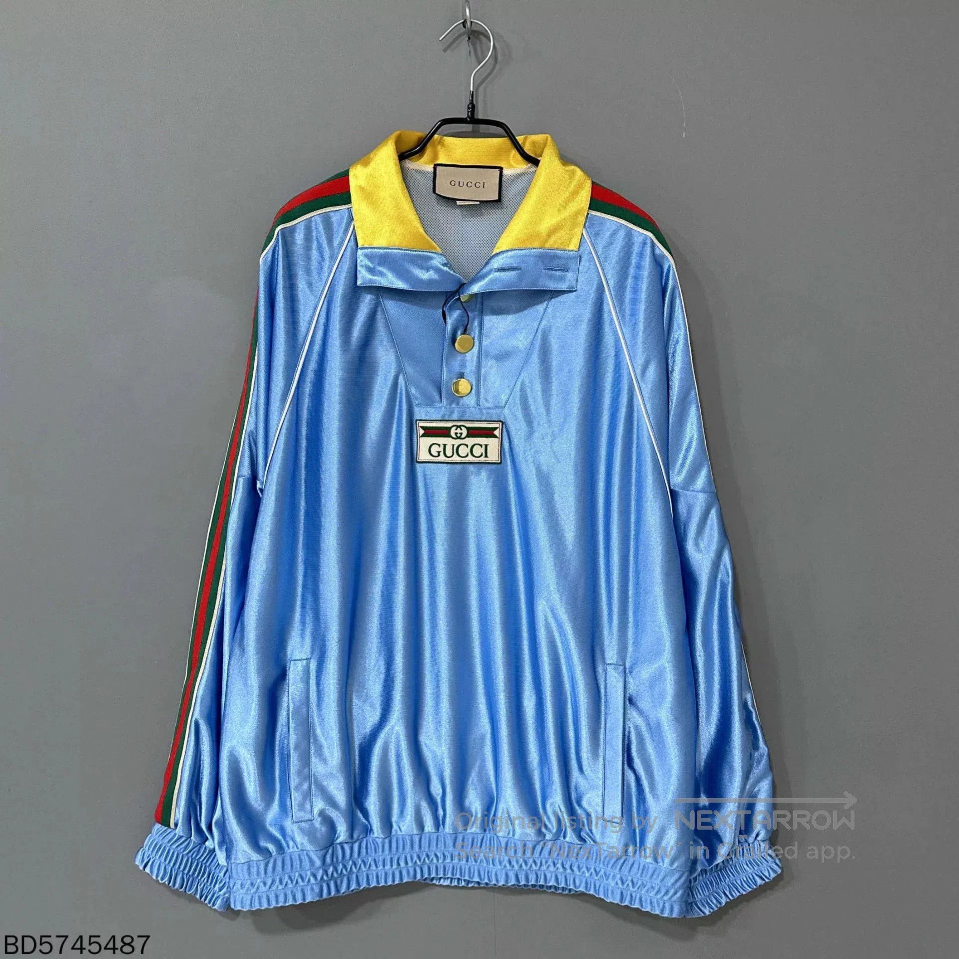 Gucci Gucci Belt Logo Stripe Silk Sweatshirt. Size US M / EU 48-50 / 2 - 1 Thumbnail