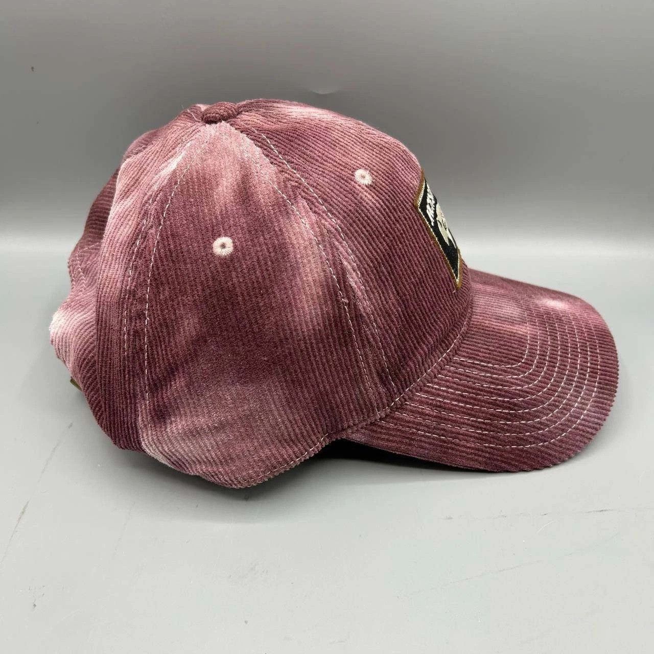The Game Jackson Hole Hat Men Red Corduroy Embroidered Strap Back Size ONE SIZE - 3 Thumbnail