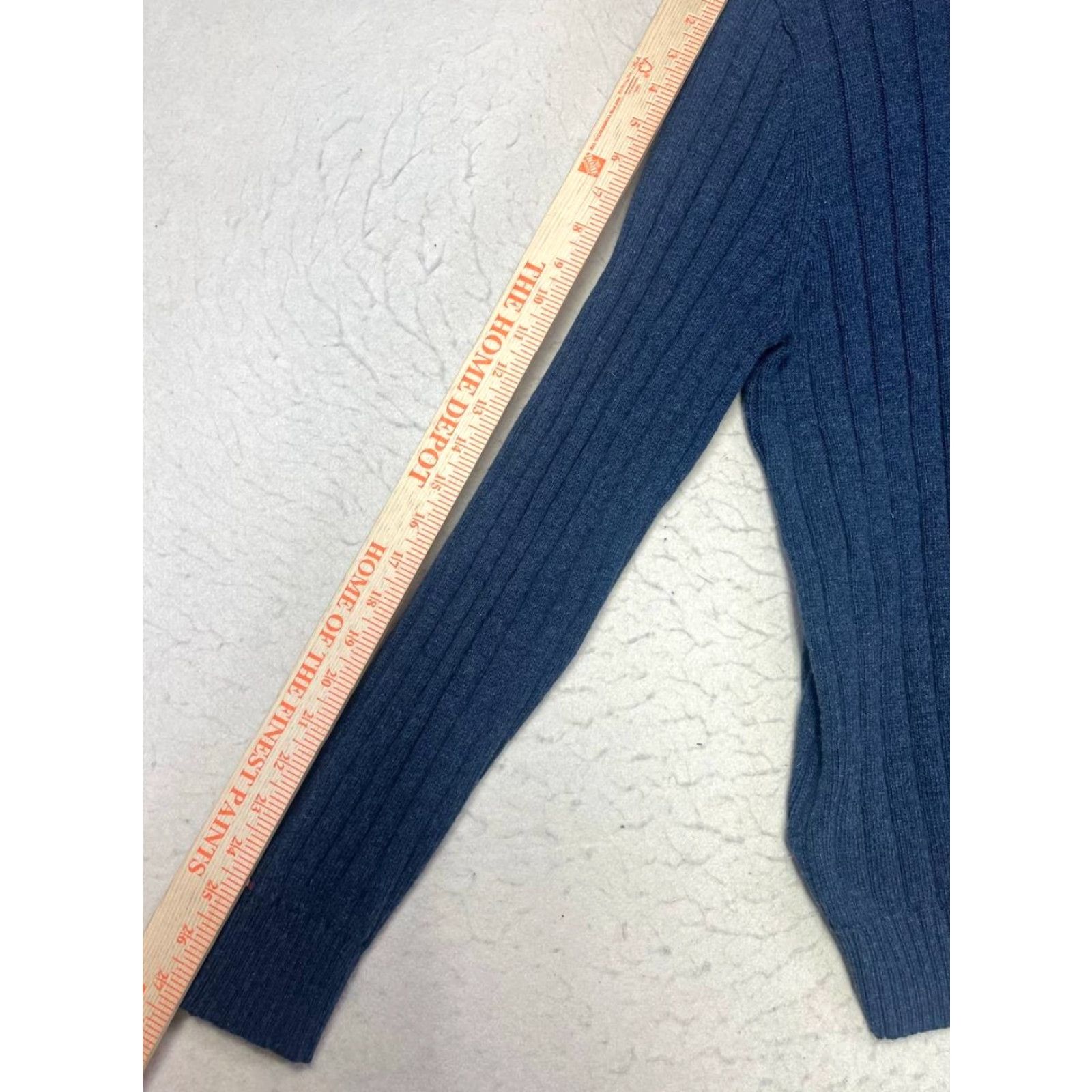 Tommy Hilfiger VINTAGE Tommy Hilfiger Mens Cable Knit Sweater Medium Blue Marine Pullover Size US M / EU 48-50 / 2 - 4 Thumbnail