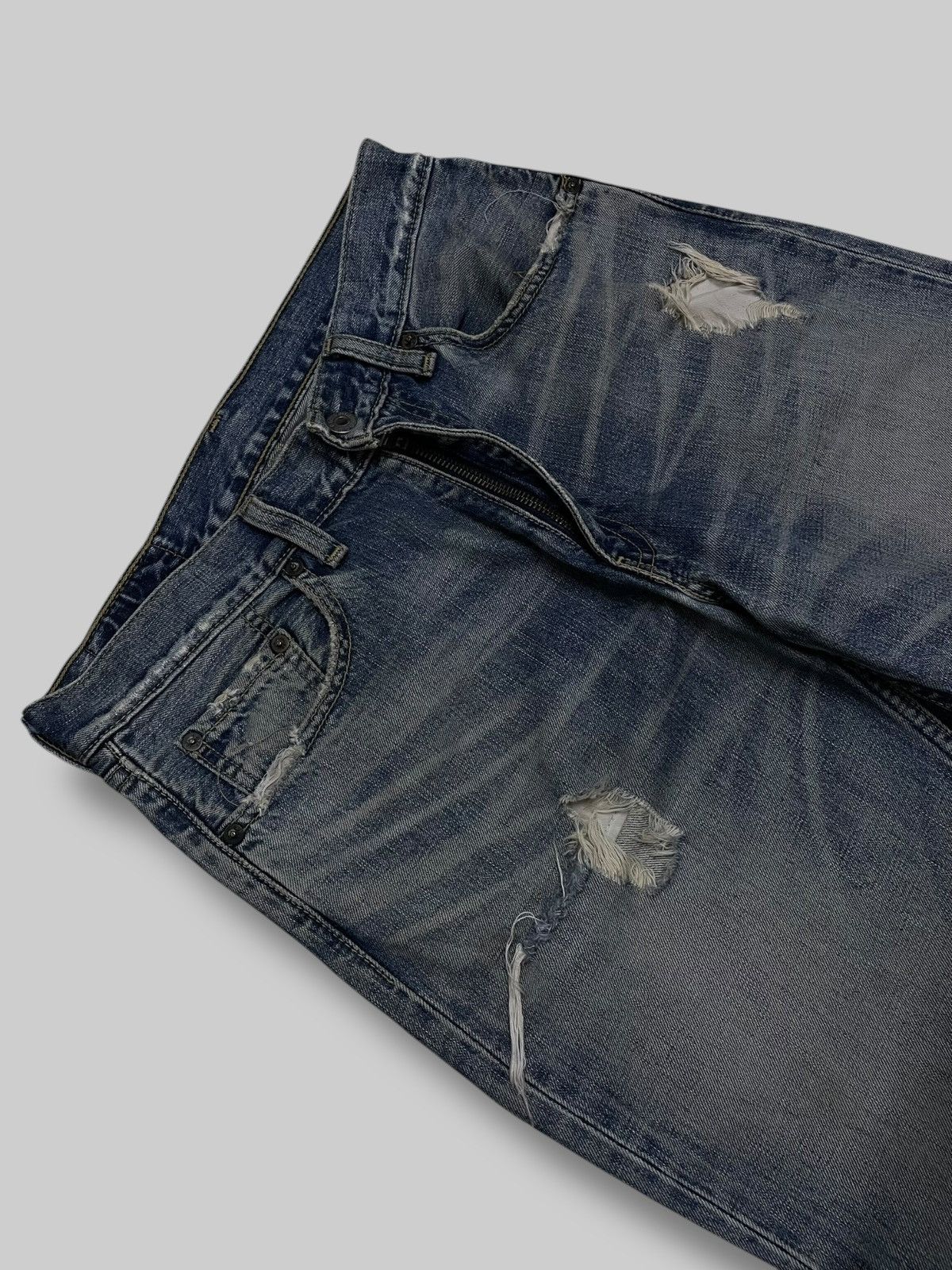 Levi's Vintage Clothing Vintage 1990s Designer Original Levis 502 Distressed Denim Size US 29 - 8 Thumbnail