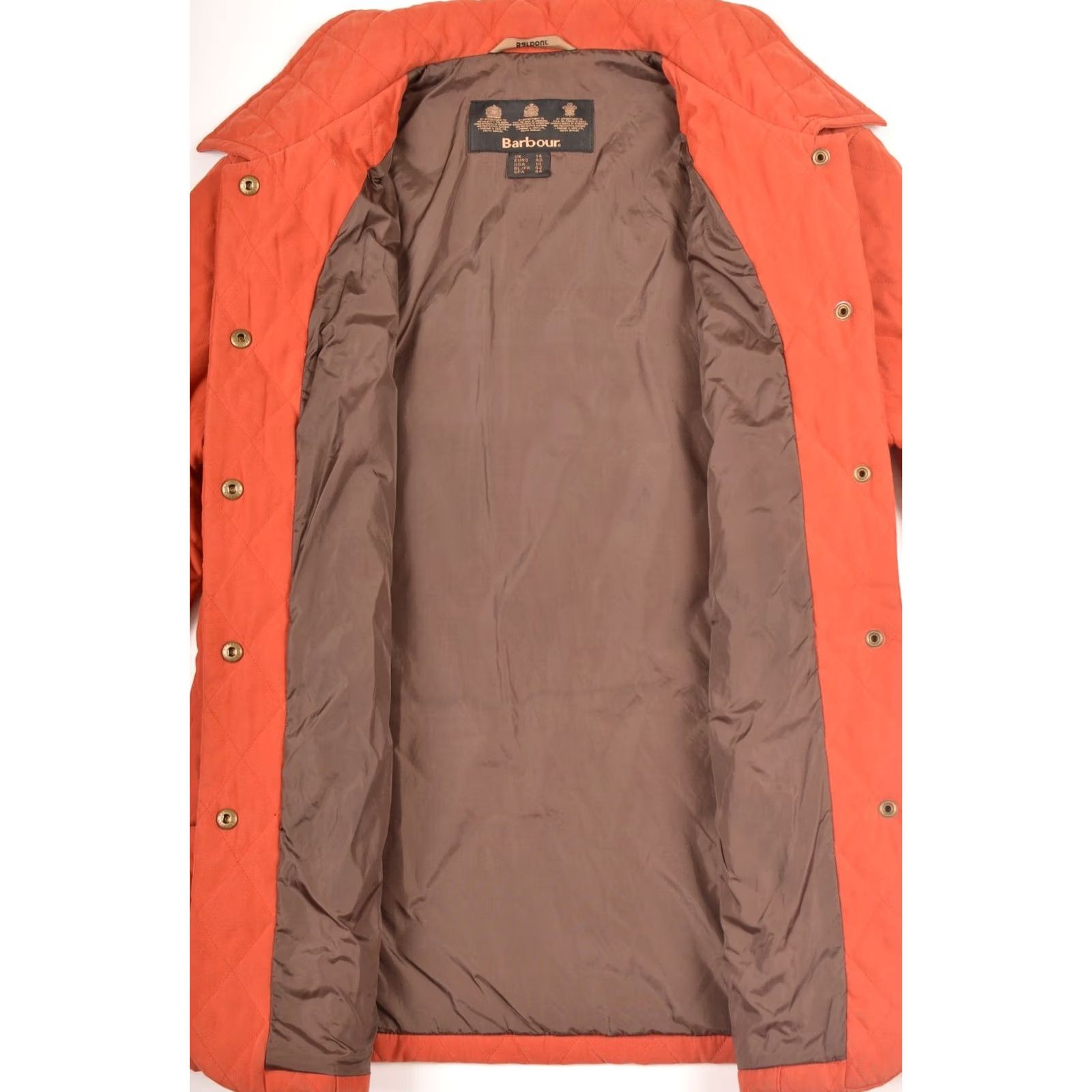 Barbour Barbour L2063 Shaped M'fibre Microfibre Quilt Short Jacket Women's UK 14 / EURO 40 / USA 10 Red Quilted Jacket Size 27" / US 4 / IT 40 - 4 Thumbnail