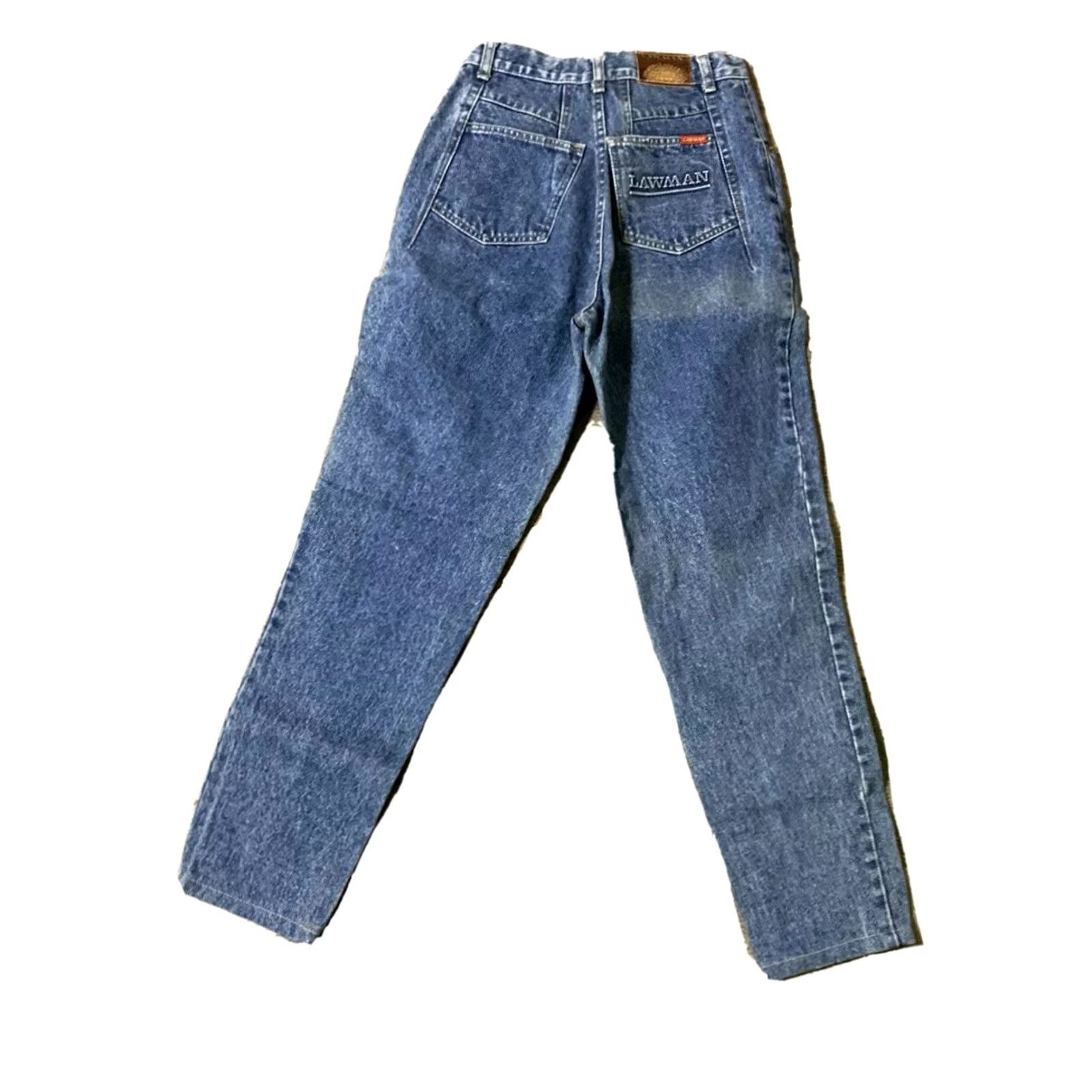 Vintage VINTAGE Lawnman Women's Western Tapered High Waist Jeans Blue Size 9 Size 30" / US 8 / IT 44 - 2 Thumbnail
