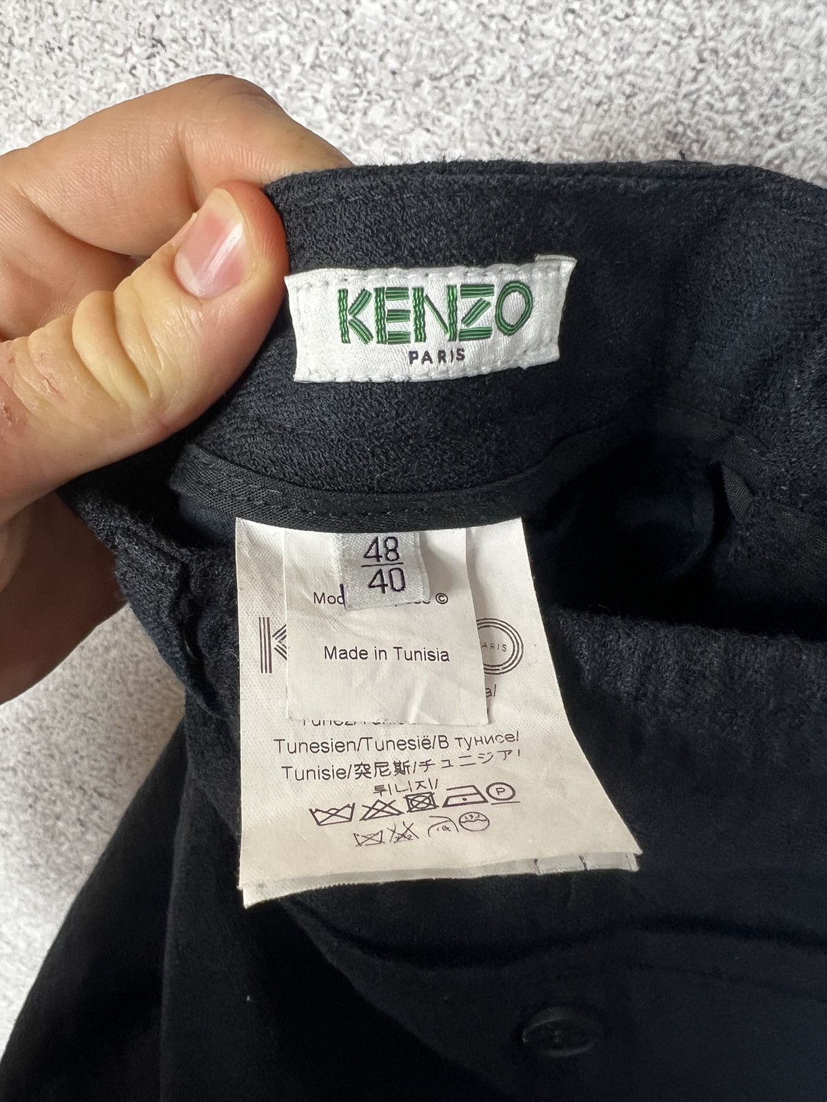 Kenzo Vintage KENZO Paris Check Wool Joggers Pants Size US 31 - 8 Thumbnail