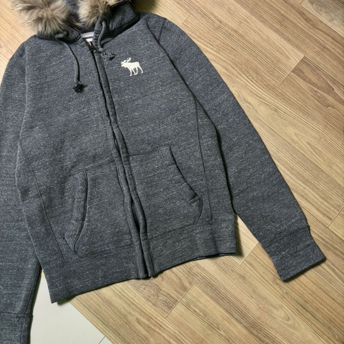 14th Addiction × If Six Was Nine × Le Grande Bleu (L.G.B.) Abercrombie & fitch Fur jacket hoodie IfSixWasNine LGB Style Size US M / EU 48-50 / 2 - 6 Thumbnail