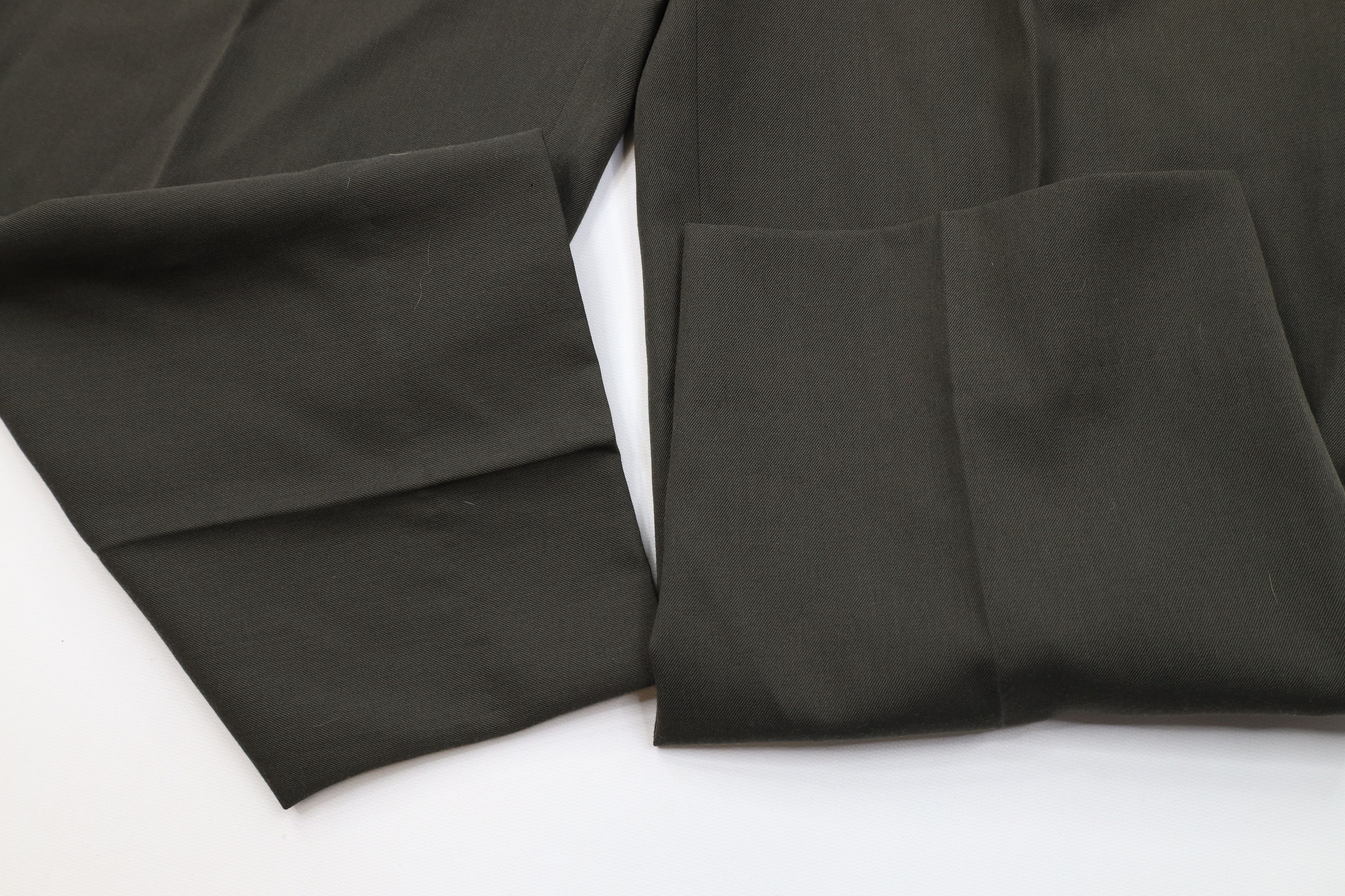 Vintage Vintage 90s Streetwear Wool Knit Wide Leg Chino Pants Green Size US 32 / EU 48 - 5 Thumbnail