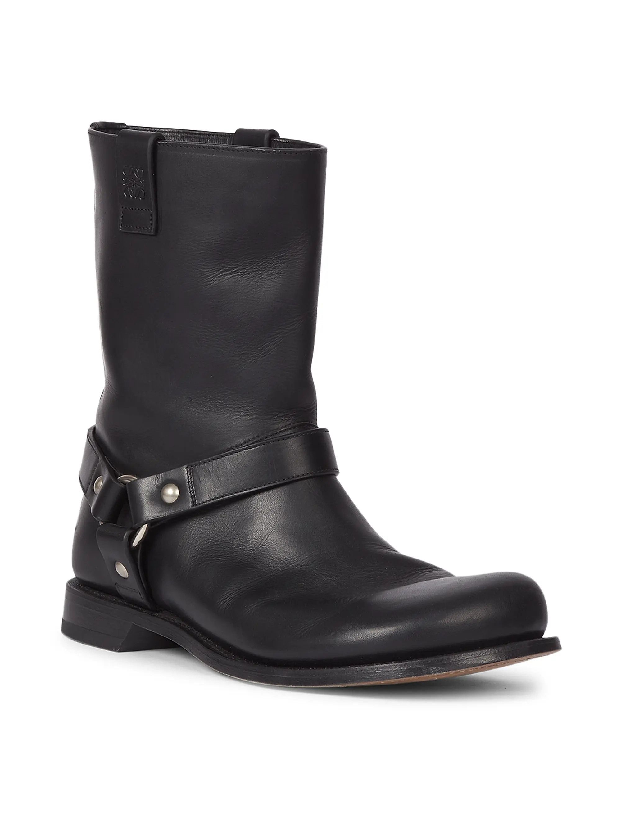 Loewe os11x0725 Campo Leather Biker Boots in Black Size US 9 / EU 42 - 2 Thumbnail