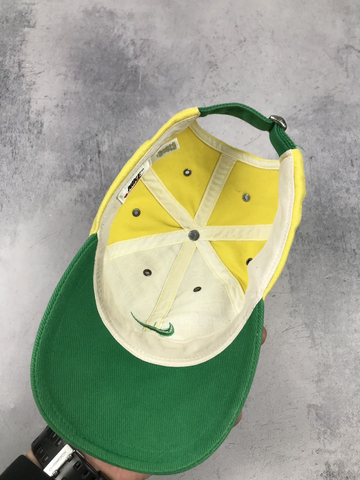 Nike × Vintage Vintage 90s Nike Brasil Brazil Swoosh Soccer Jersey Cap Hat Size ONE SIZE - 8 Thumbnail