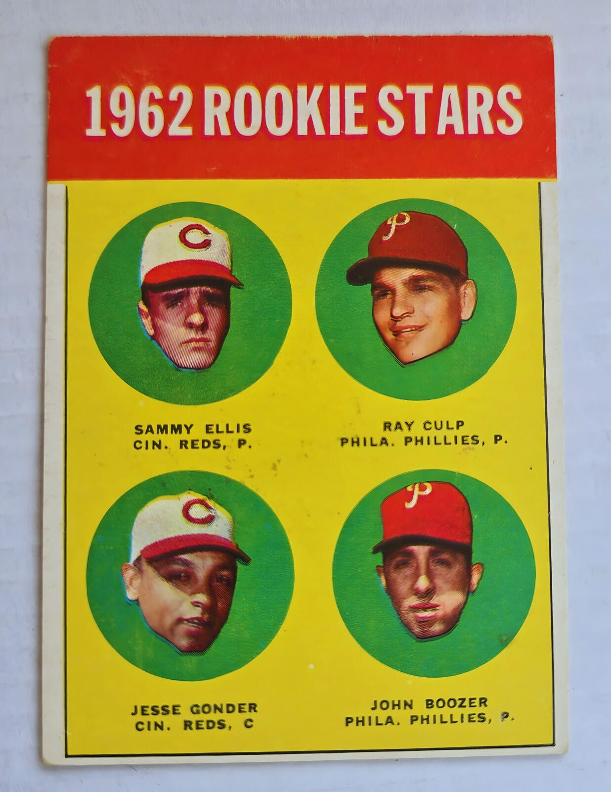 Other 1963 Topps #29A Rookie 1962 Sammy Ellis Ray Culp John Boozer Size ONE SIZE - 1 Thumbnail