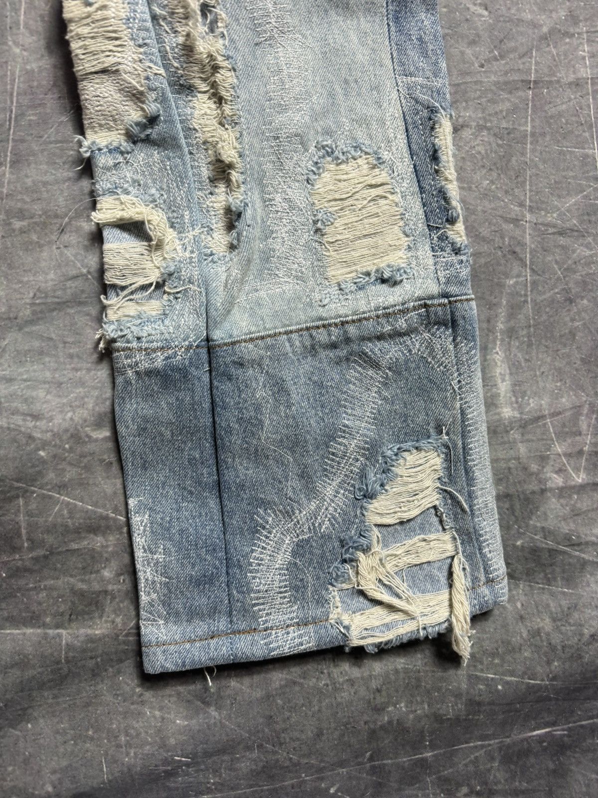 Who Decides War Who Decides War Coliseum Fusion Patchwork Jeans Size US 28 / EU 44 - 8 Thumbnail