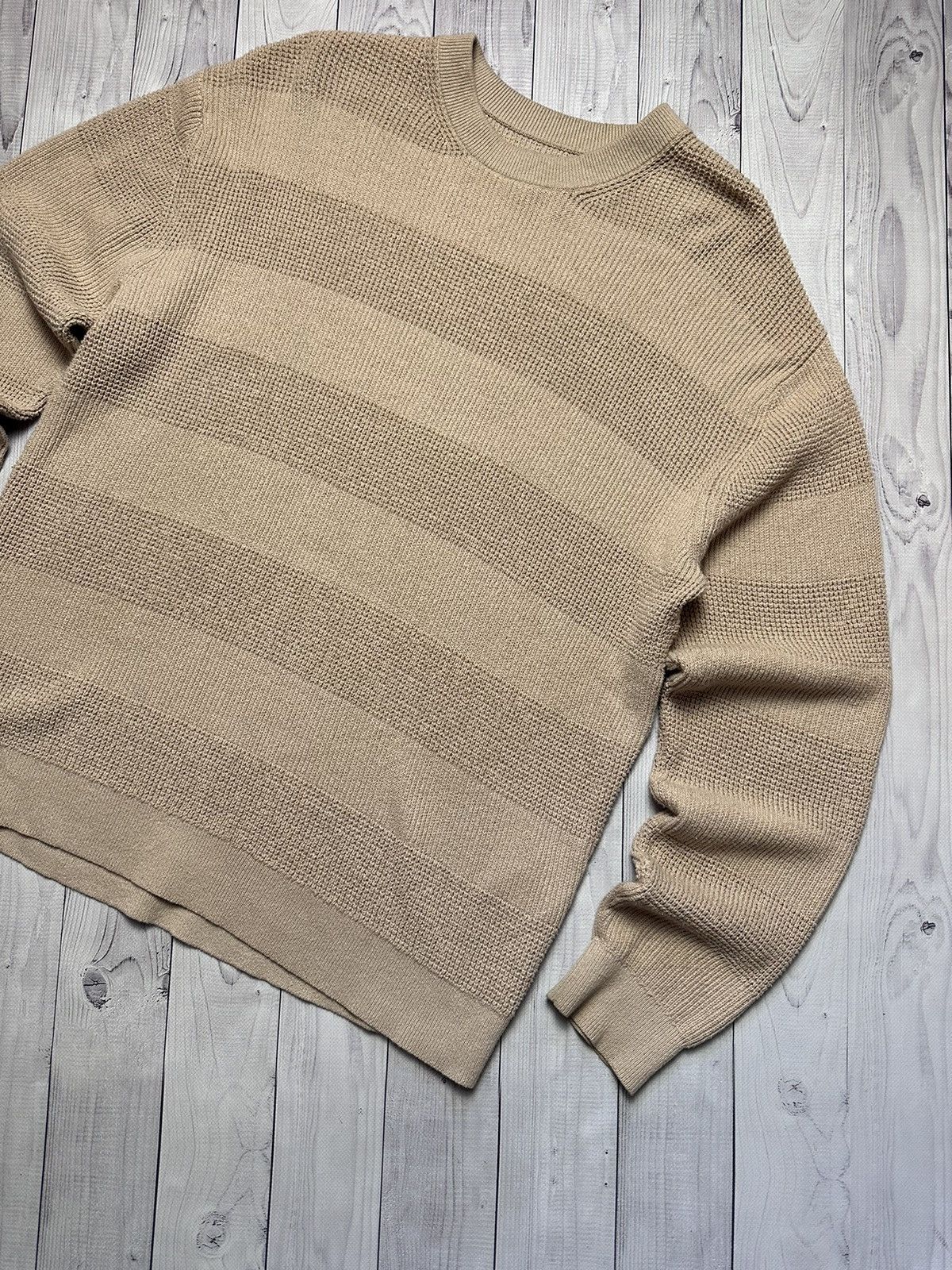 Samsoe Samsoe × Vintage Vintage Samoe & Samoe sweater size L beige striped Size US L / EU 52-54 / 3 - 2 Thumbnail