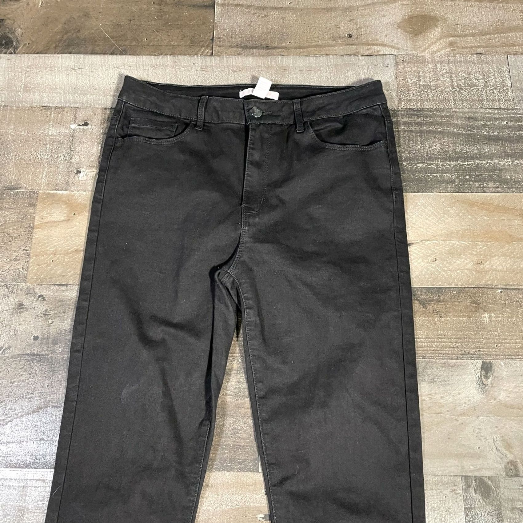 Forever 21 FOREVER 21 Jeans Womens 30 High Rise Skinny Zip Closure Dark Wash Black Denim Size 30" / US 8 / IT 44 - 4 Thumbnail