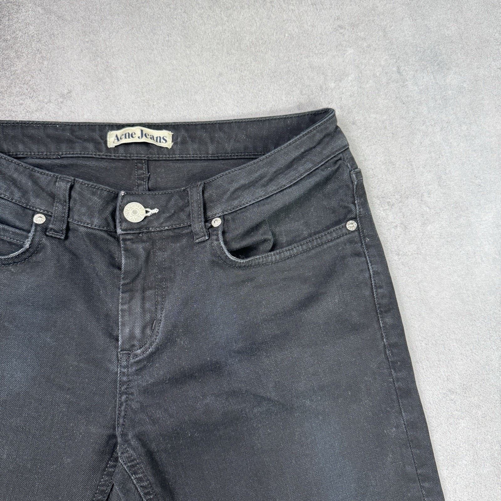 Acne Studios ACNE JEANS Hep Display Jeans Women's W29/L32 Fade Effect Zip Size 29" - 3 Thumbnail