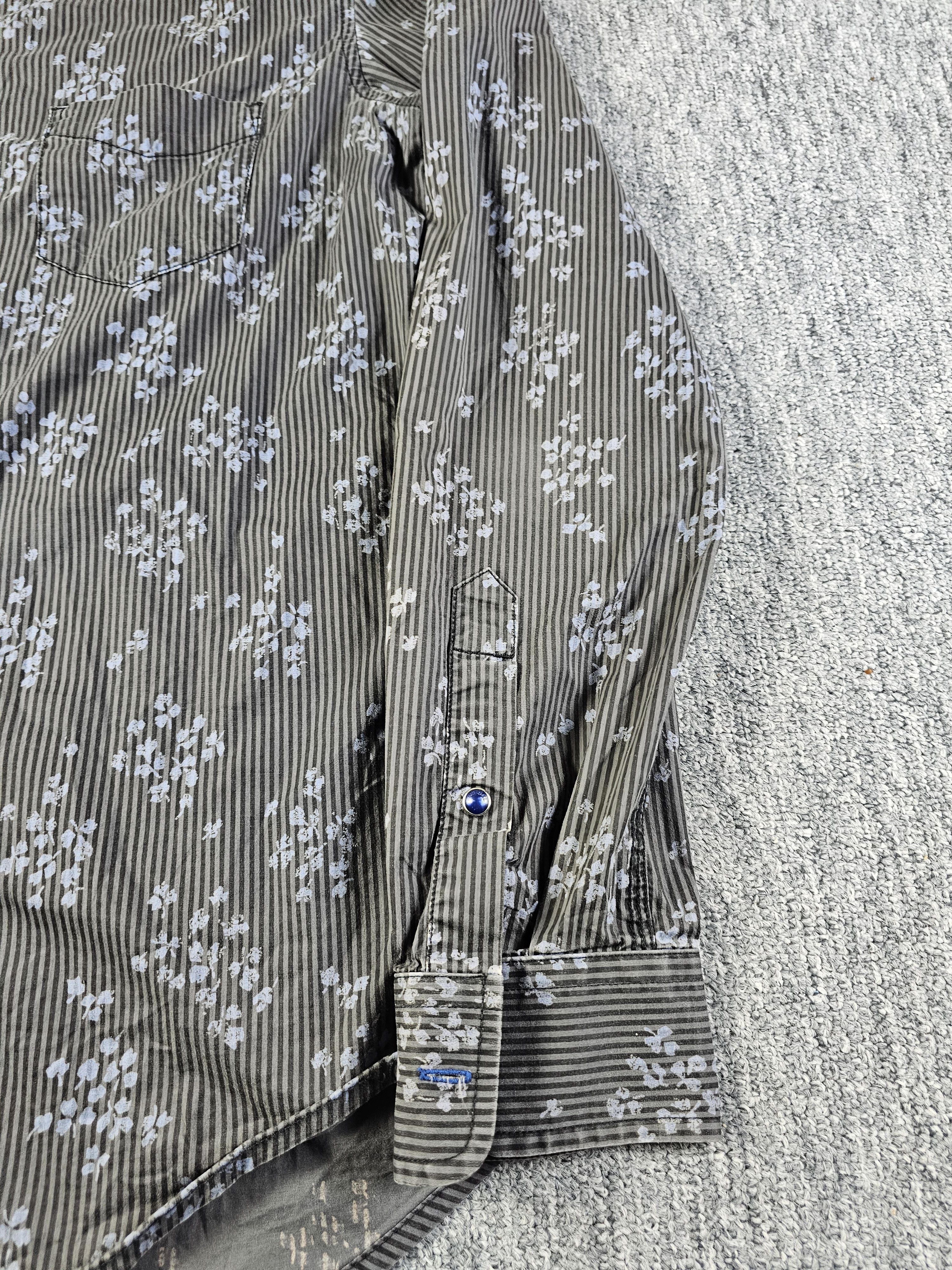 Diesel Vintage Diesel Shirt Men L Slim Fit Striped Stretch Y2K Size US L / EU 52-54 / 3 - 6 Thumbnail