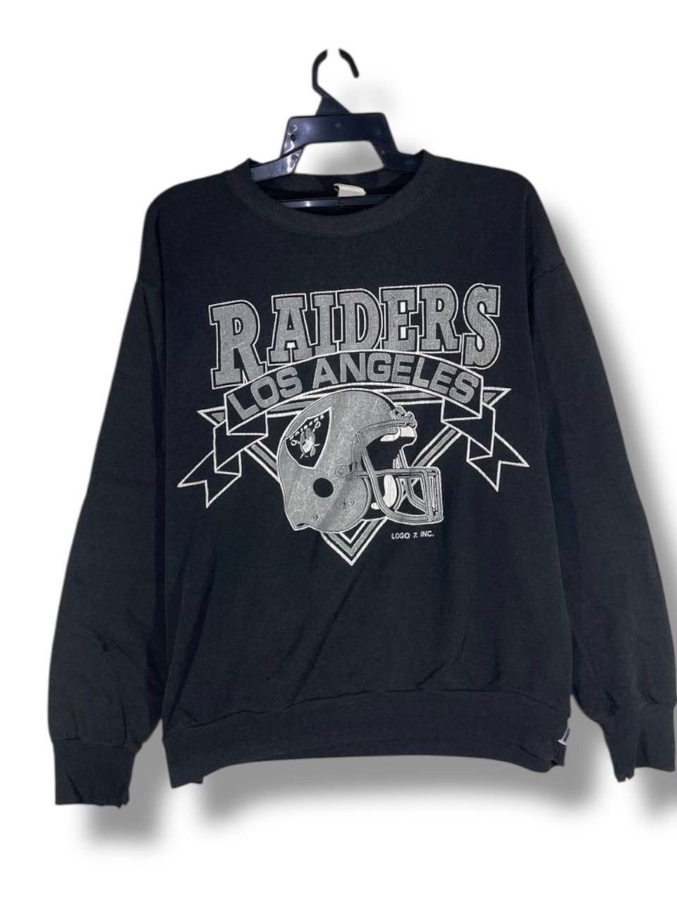 Other Vintage 90s distressed raiders los angeles sweatshirt size L Size US L / EU 52-54 / 3 - 1 Thumbnail