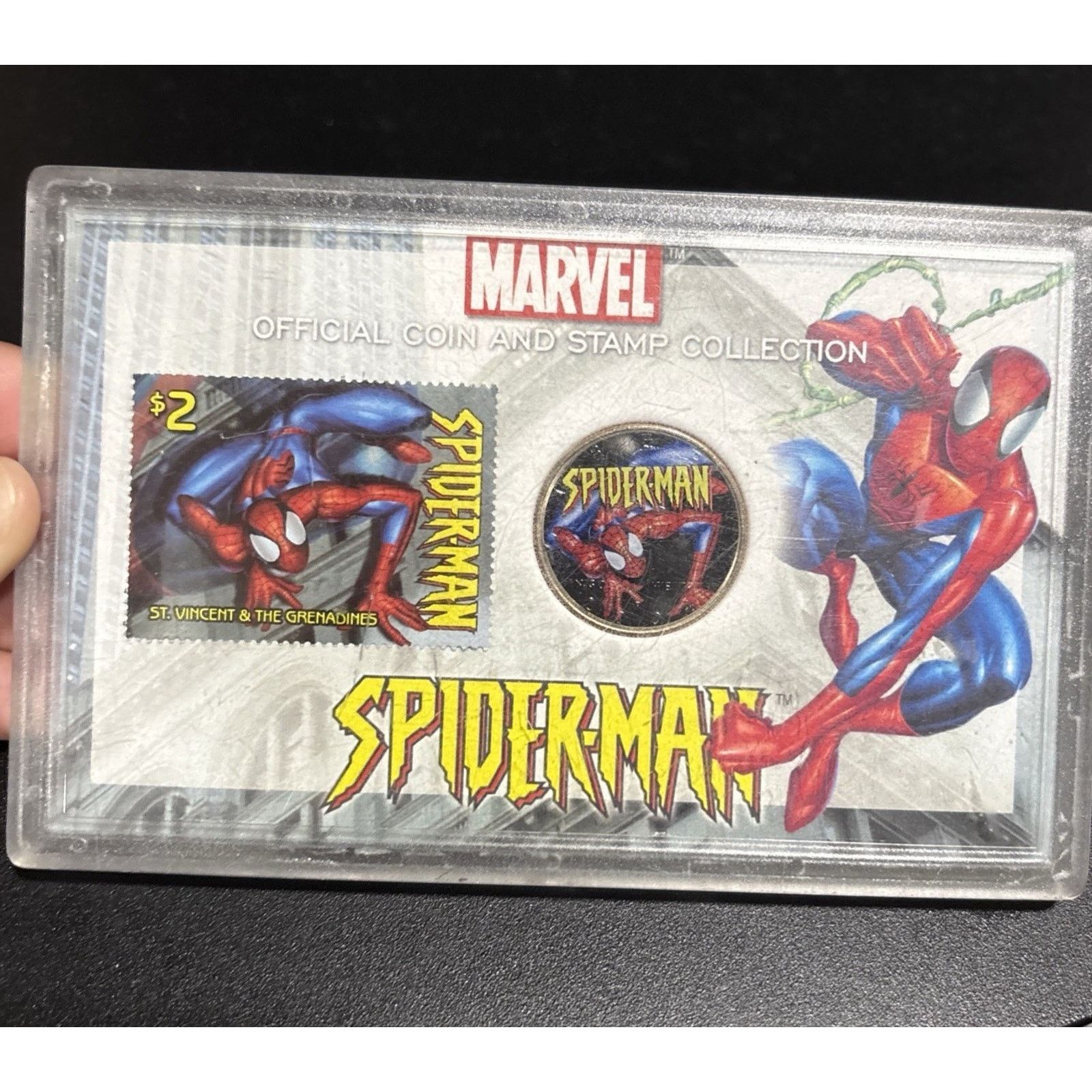 Marvel Comics Spider-man Limited Edition Colour Half Dollar Coin & Stamp Size ONE SIZE - 2 Thumbnail