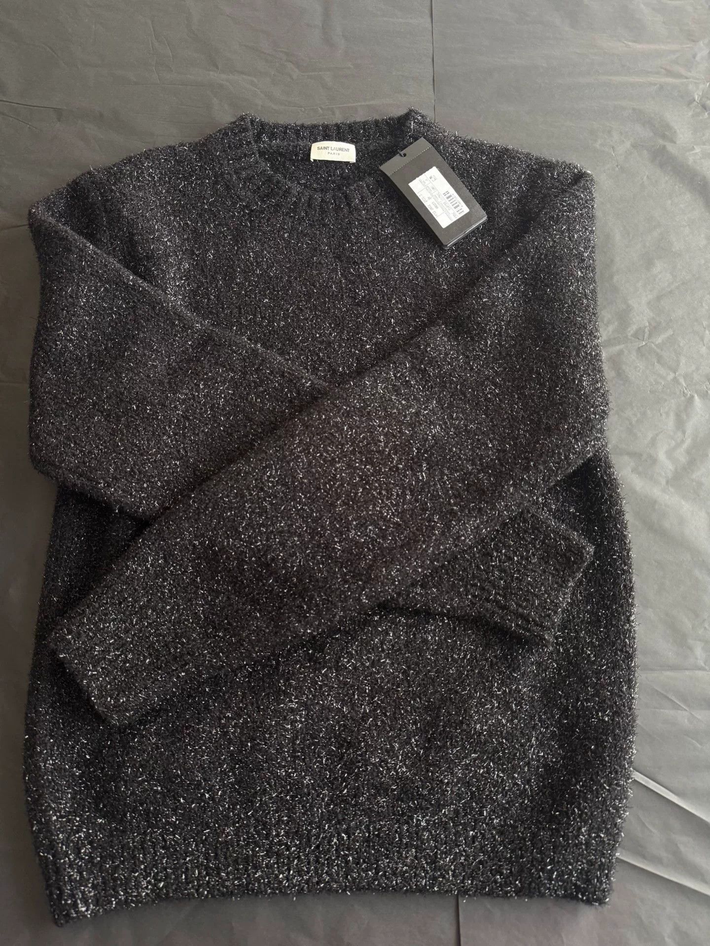 Saint Laurent Paris Saint Laurent Black Wool Cashmere Sweater Size US M / EU 48-50 / 2 - 1 Thumbnail