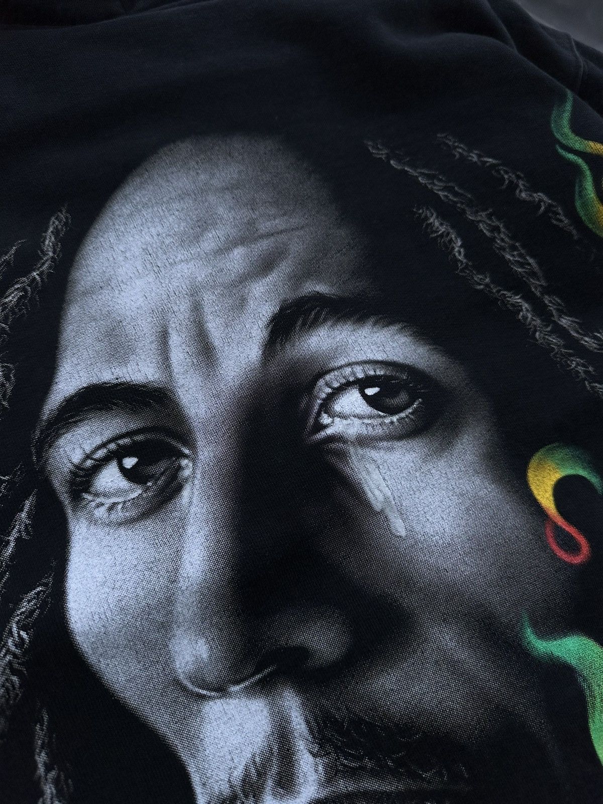 Bob Marley × Vintage 🫧Bob Marley Zip Hoodie Size US L / EU 52-54 / 3 - 13 Thumbnail
