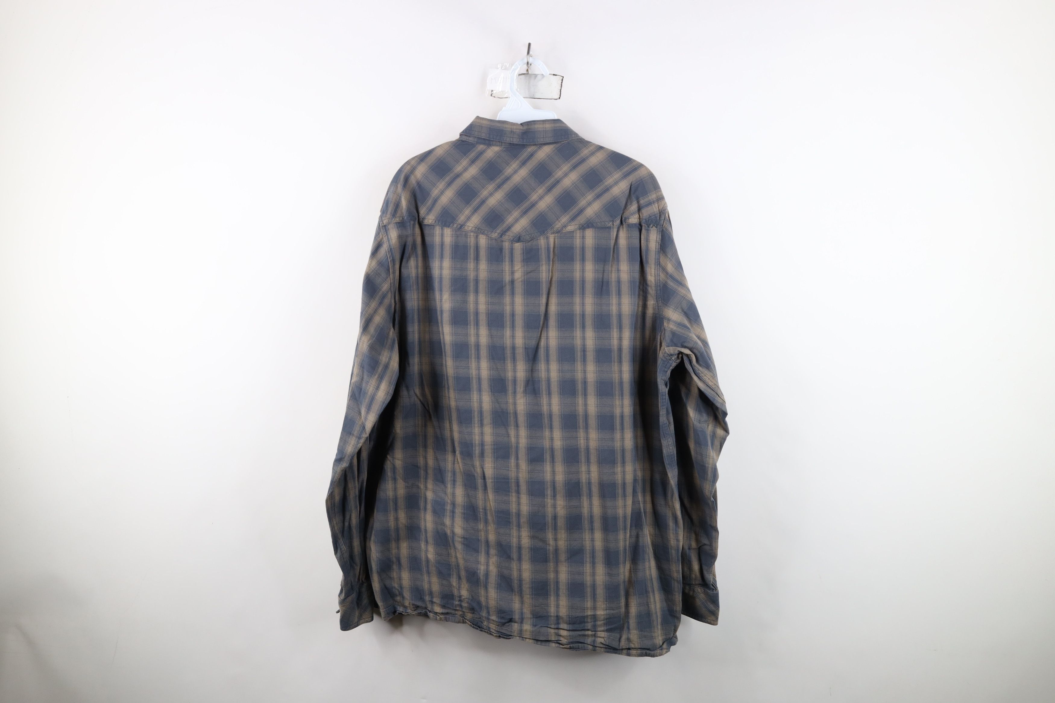 Vintage 5.11 Tactical Series Flannel Snap Button Shirt Plaid Gray Size US L / EU 52-54 / 3 - 12 Thumbnail