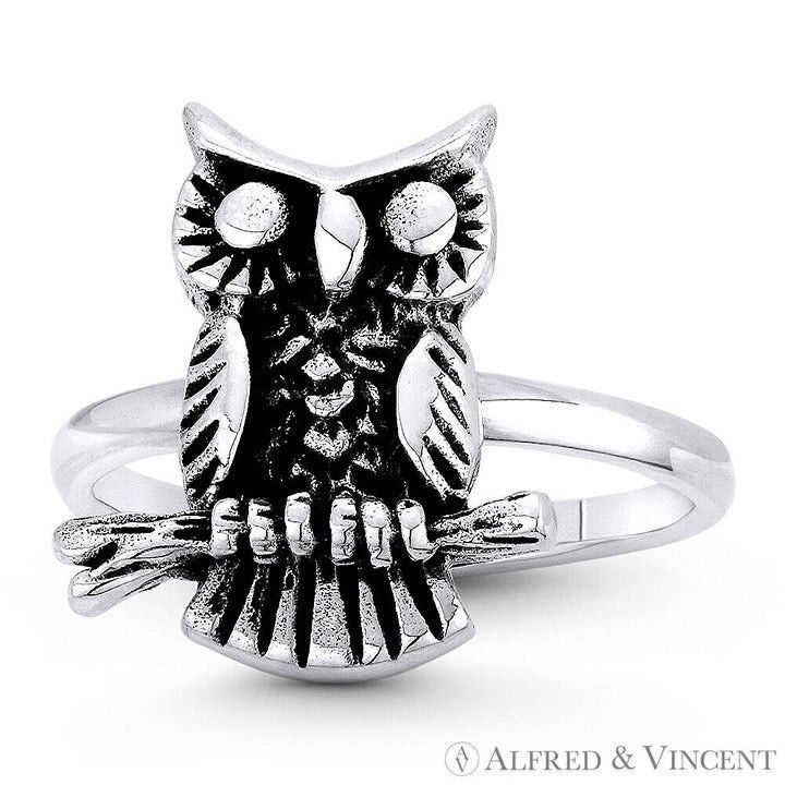 Other Owl Animal Charm Knowledge & Wisdom Totem Ring Size ONE SIZE - 1 Preview