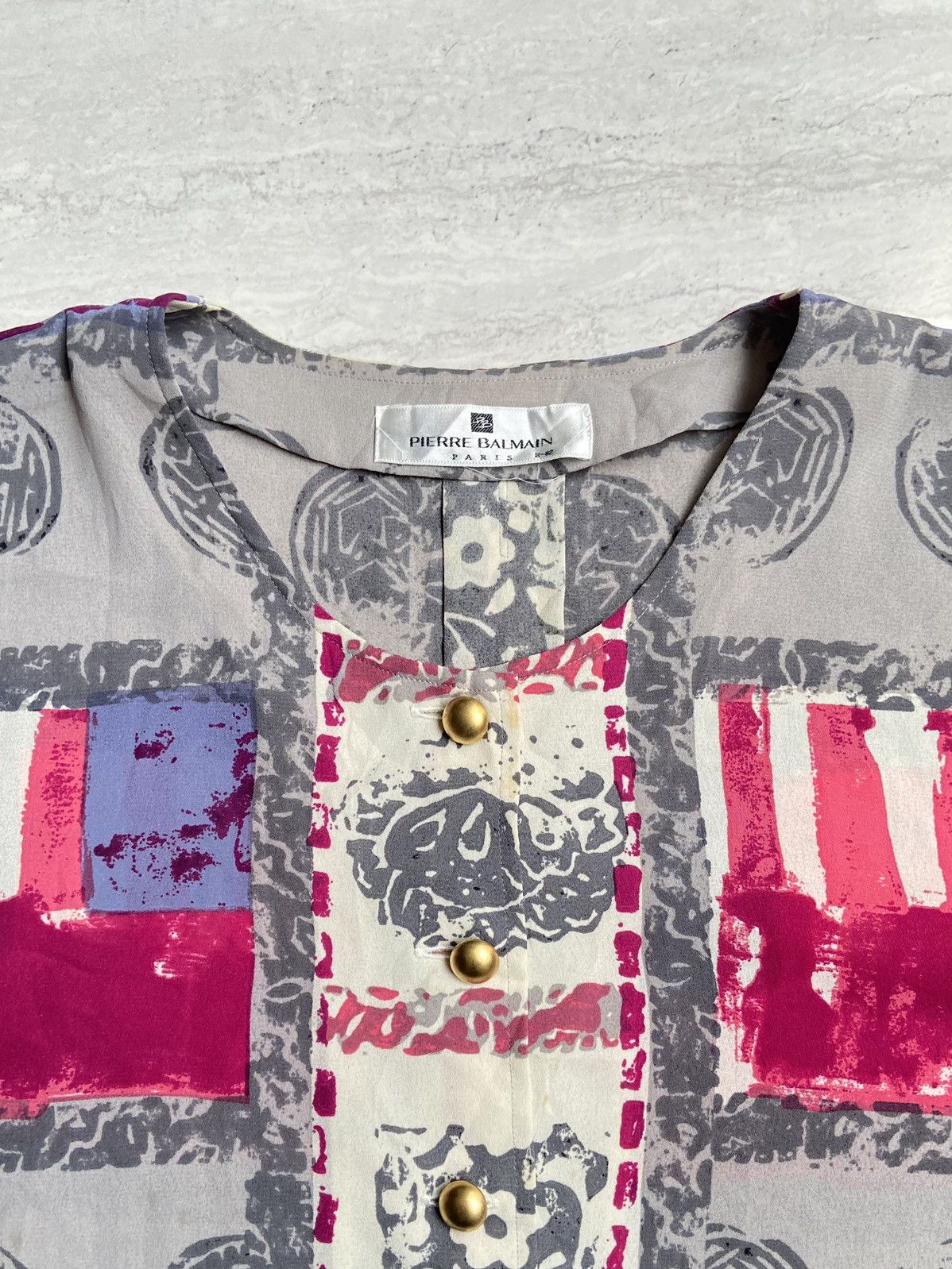 Pierre Balmain PIERRE BALMAIN PARIS Blouse Size S / US 4 / IT 40 - 4 Thumbnail