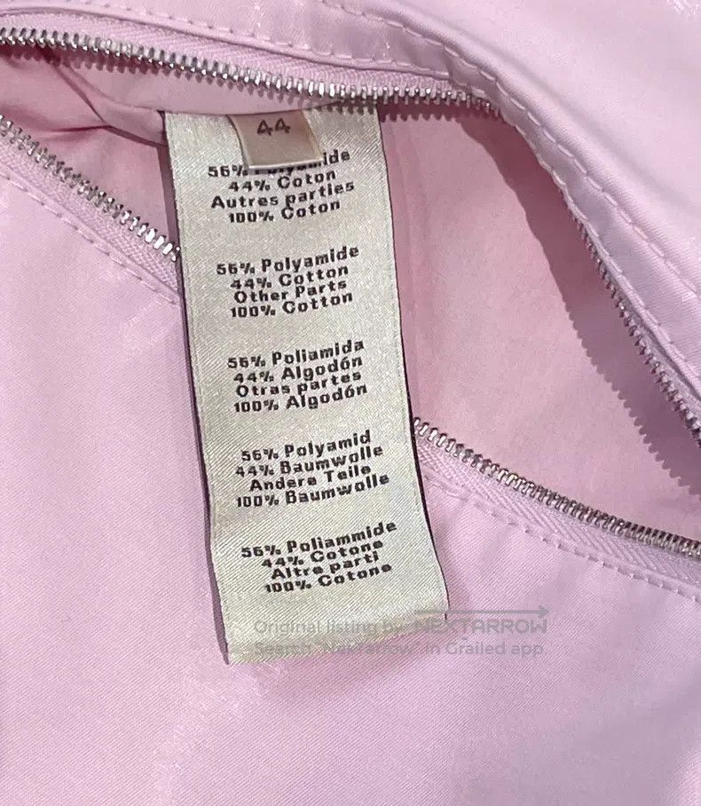 Hermes Hermes Light Pink Baseball Jacket, Fabric 56% Nylon + 44% Size US S / EU 44-46 / 1 - 6 Thumbnail