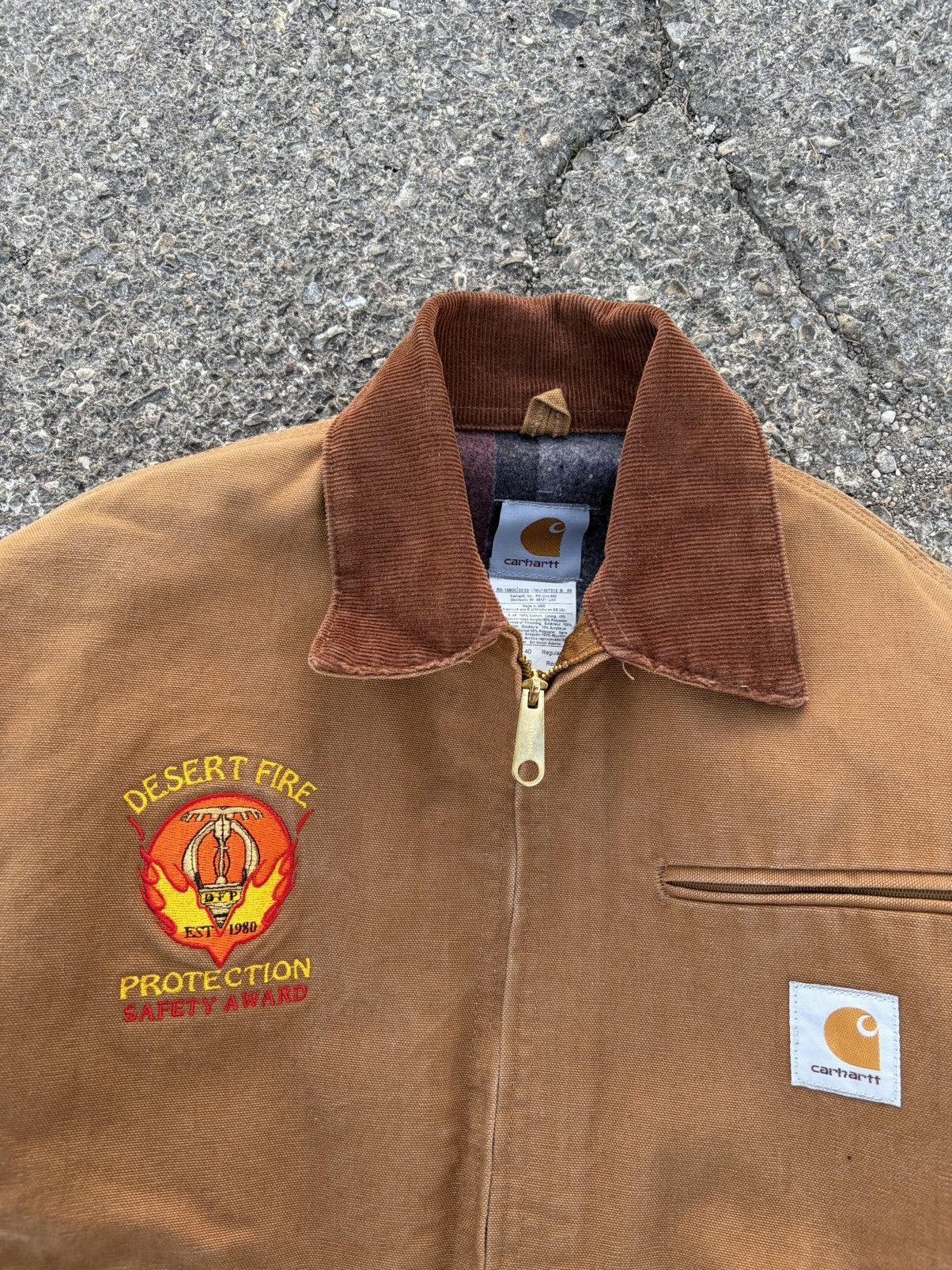 Carhartt Vinage Carhartt Detroit Jacket J01 DESERT FIRE SAFETY Size US M / EU 48-50 / 2 - 2 Thumbnail