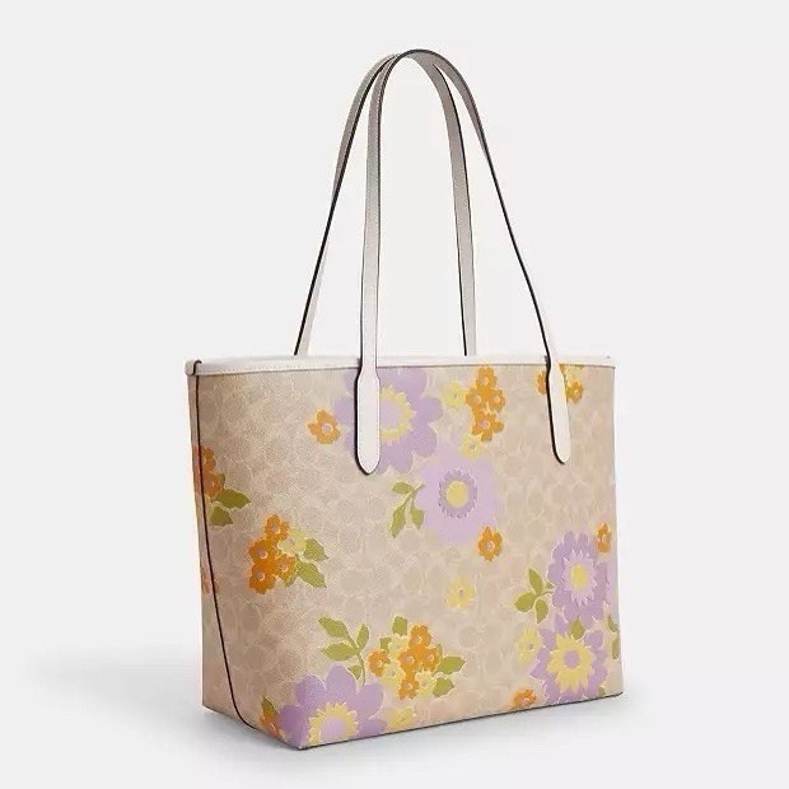 Coach NWT COACH City Tote Bag Signature Canvas Floral Print CBG71 Size ONE SIZE - 8 Thumbnail