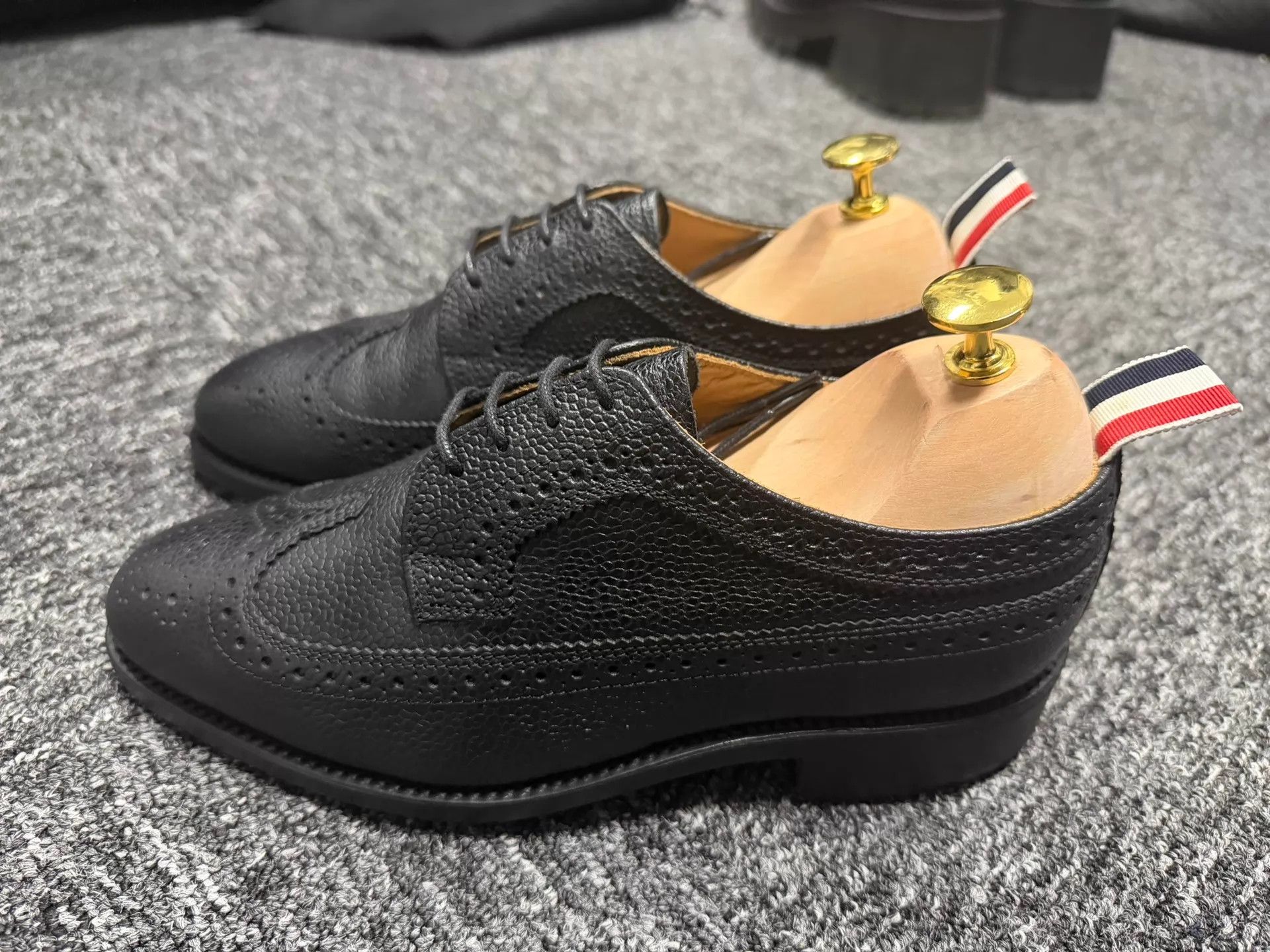 Thom Browne Thom Browne Women's Classic Brogue Wooden Sole Brogue Size US 7.5 / IT 37.5 - 2 Thumbnail