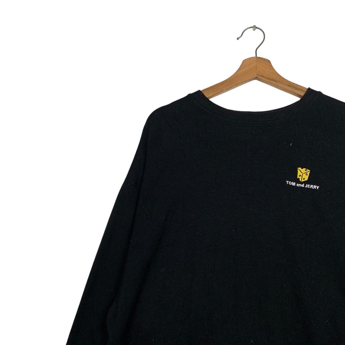 Japanese Brand Tom And Jerry Black Crewneck Sweatshirt Size US L / EU 52-54 / 3 - 7 Thumbnail