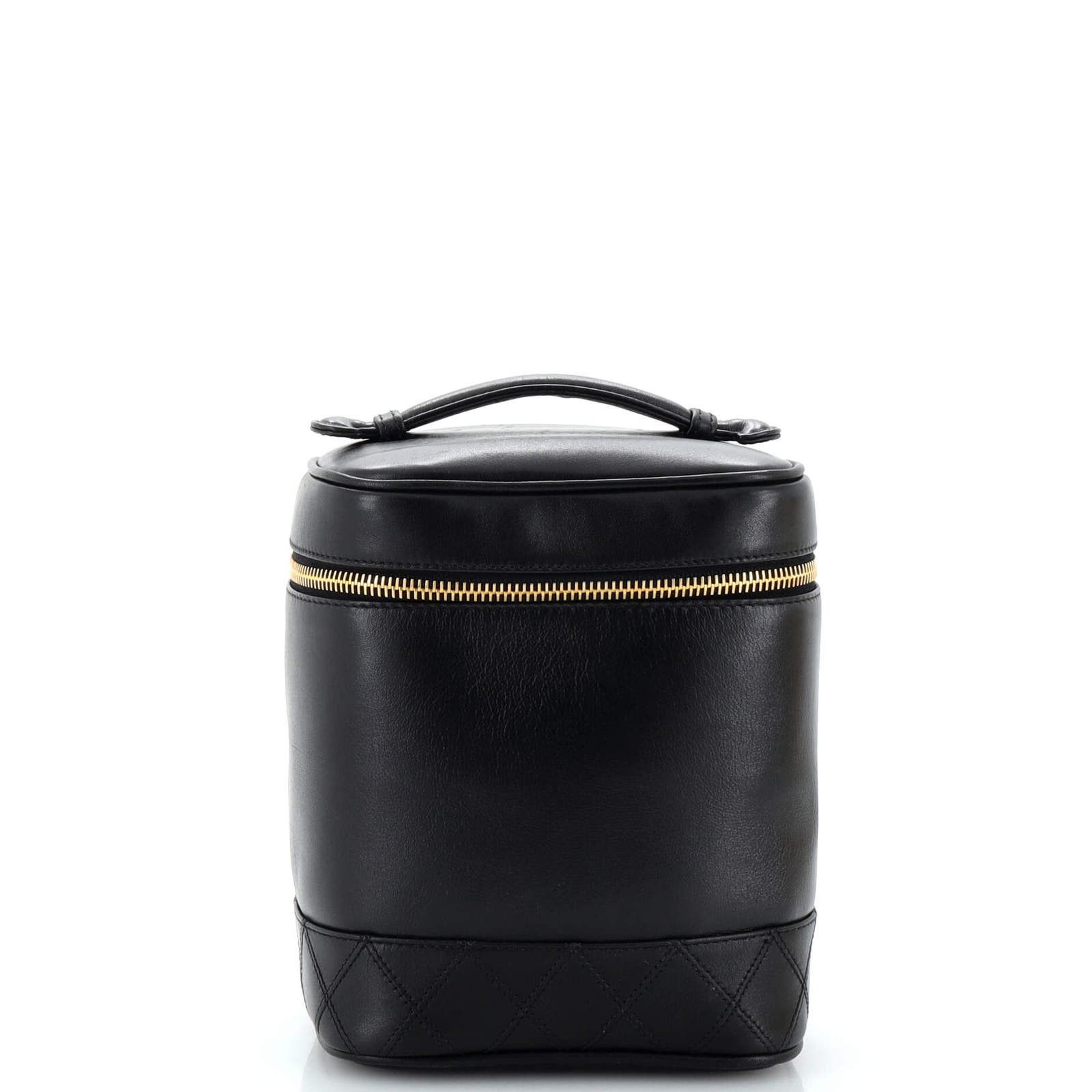 Vintage Cosmetic Case Lambskin Tall