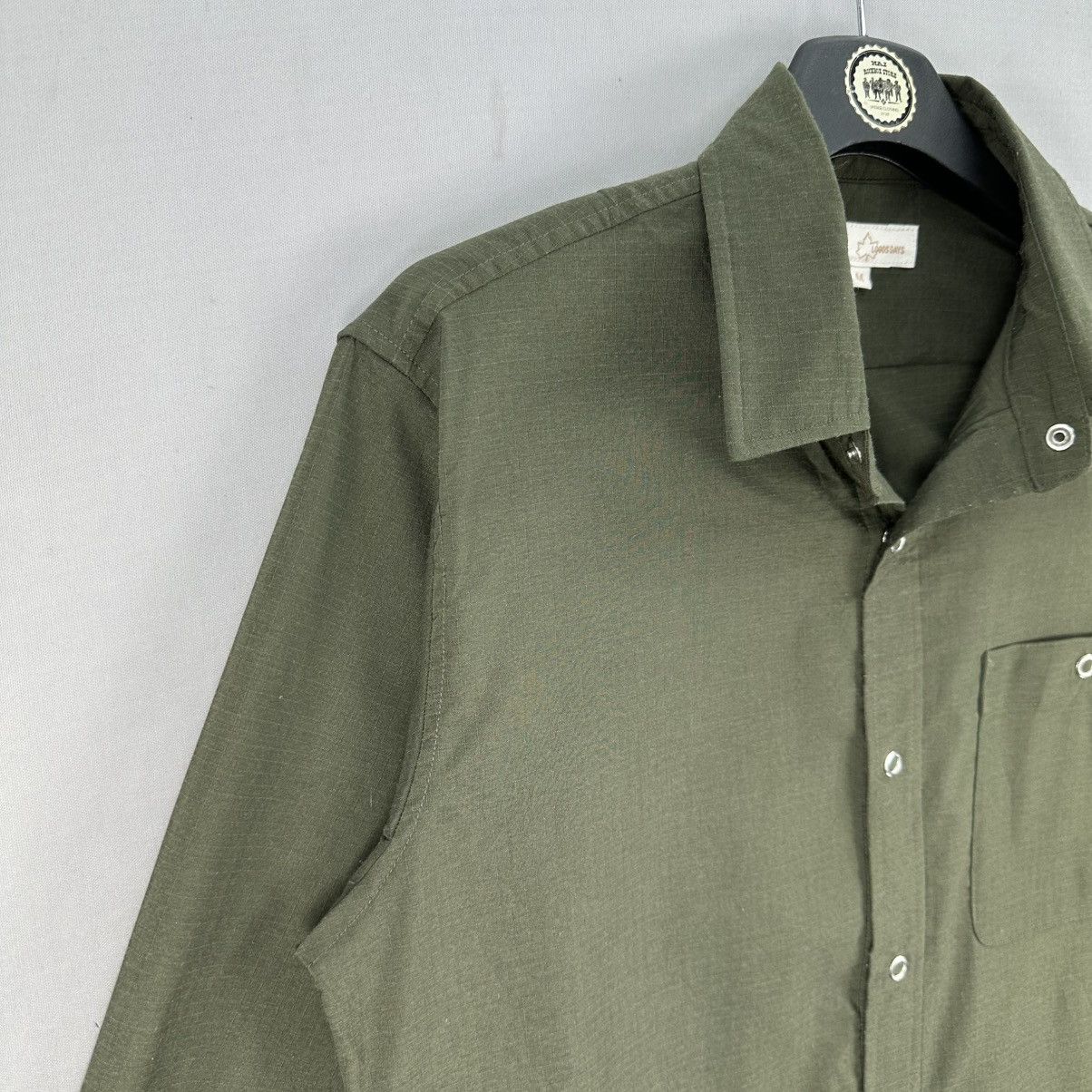 Flannel Logosdays Ripstop Olive Green Flannel Embroidery Logo Pocket Size US S / EU 44-46 / 1 - 2 Thumbnail