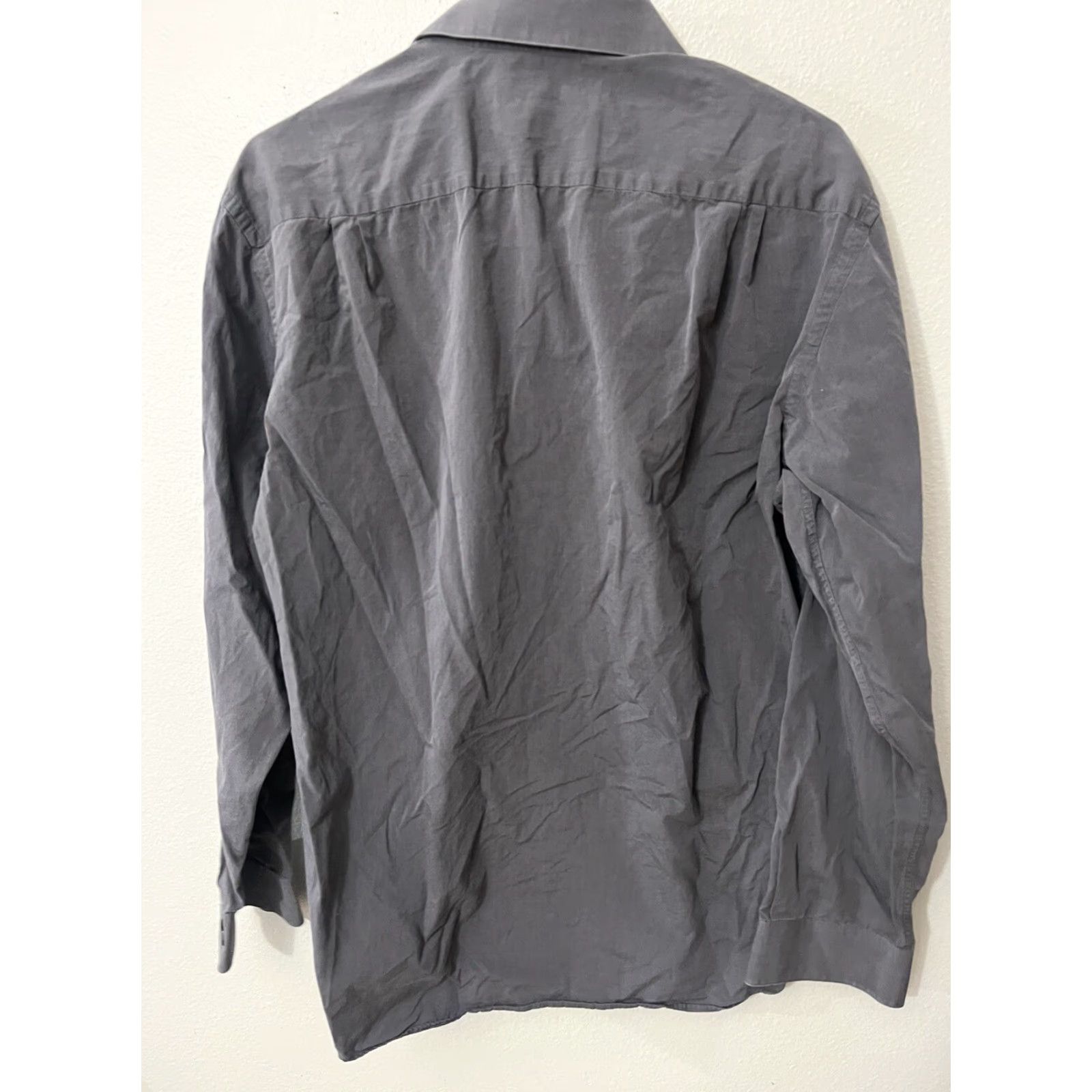 Hugo Boss Hugo Boss Shirt Mens 15 34/35 Gray Long Sleeve Button Up Collar Size US M / EU 48-50 / 2 - 3 Thumbnail