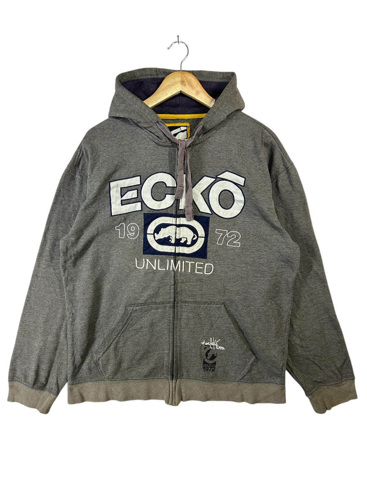 Ecko Unltd. × Japanese Brand × Vintage Vintage Ecko Unlimited Y2k Hoodie Zipper Size US L / EU 52-54 / 3 - 1 Thumbnail