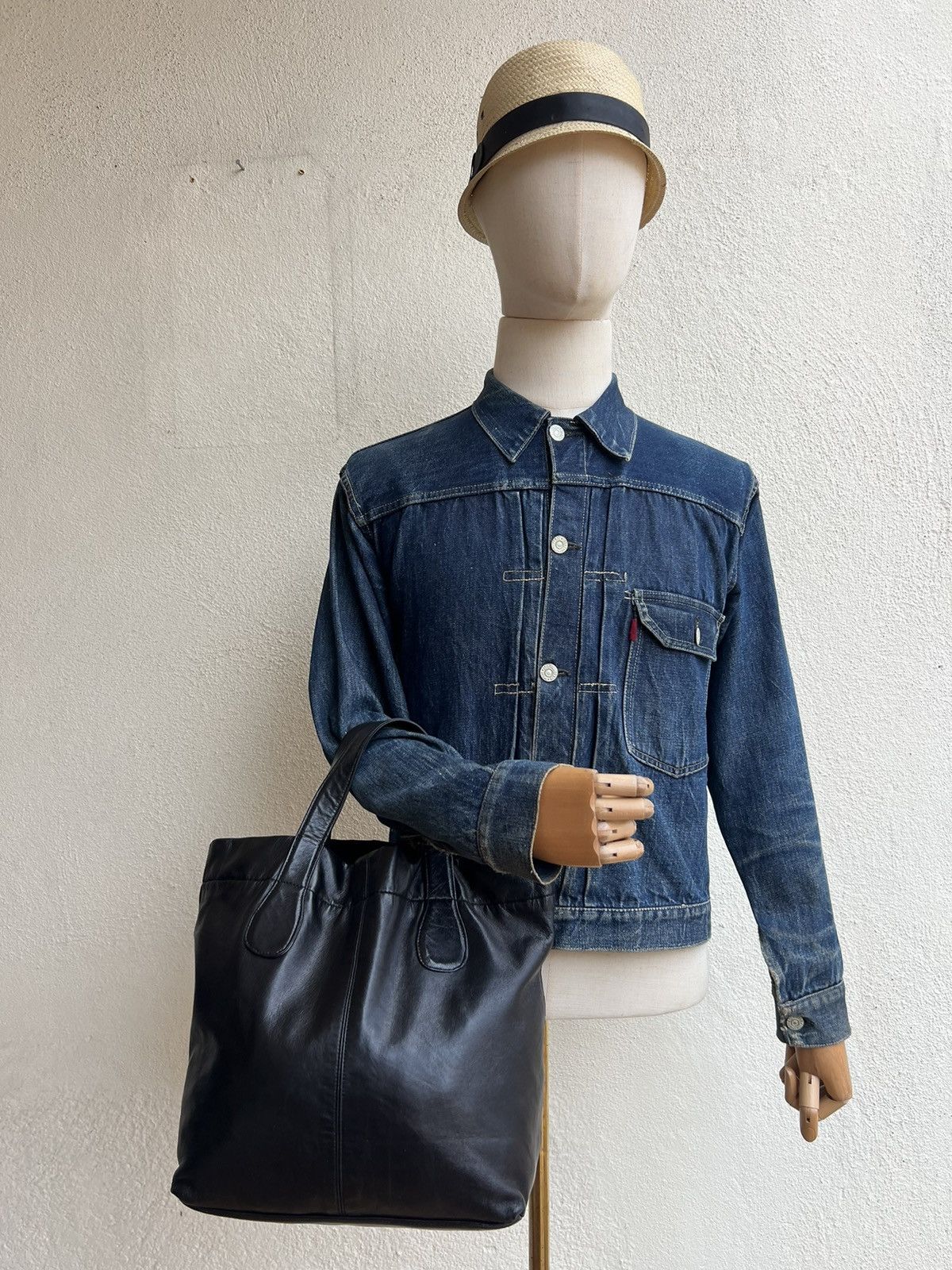Yohji Yamamoto Yohji Yamamoto Y’s for Living Black Leather Mini Tote Bag Size ONE SIZE - 24 Thumbnail