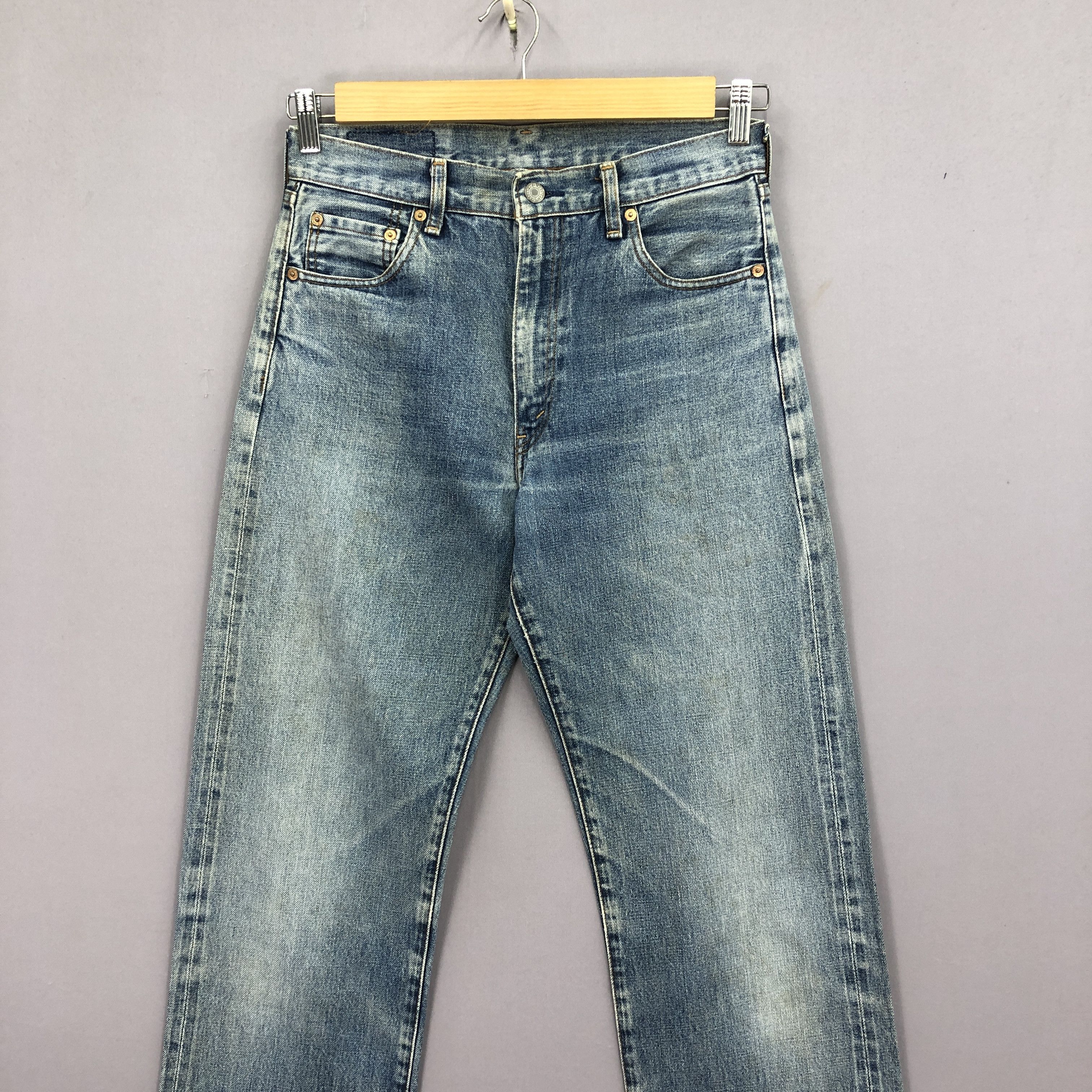 Levi's Vintage Levi's 502 Selvedge Jeans Light Wash Denim GF30248 Size 28" / US 6 / IT 42 - 3 Thumbnail