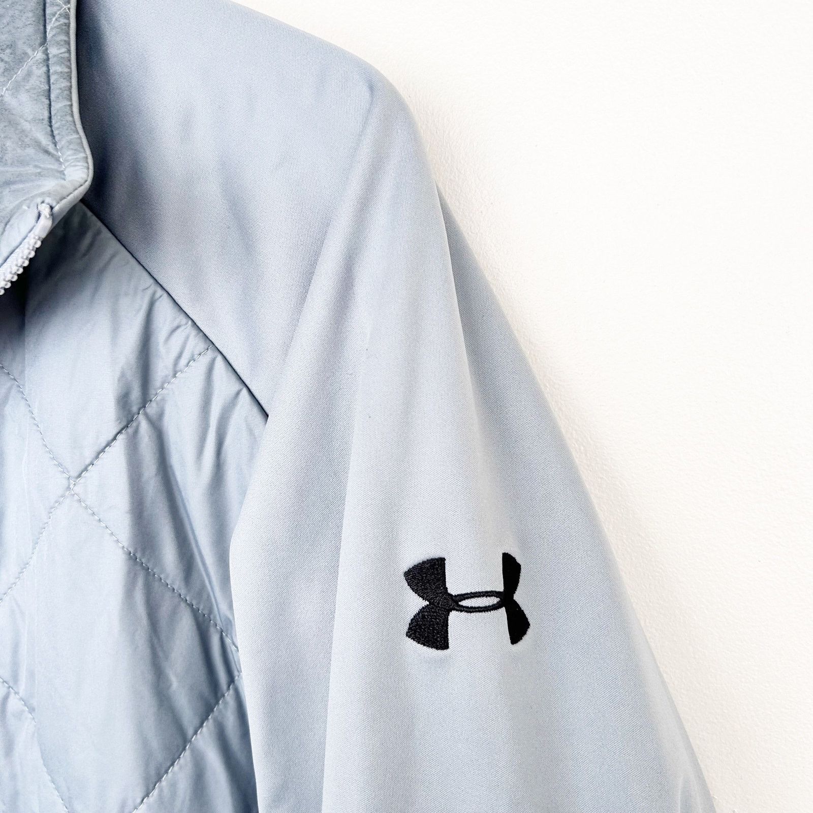 Under Armour Under Armour Coldgear Gray Quilted Jacket Sz XL Size US XL / EU 56 / 4 - 3 Thumbnail