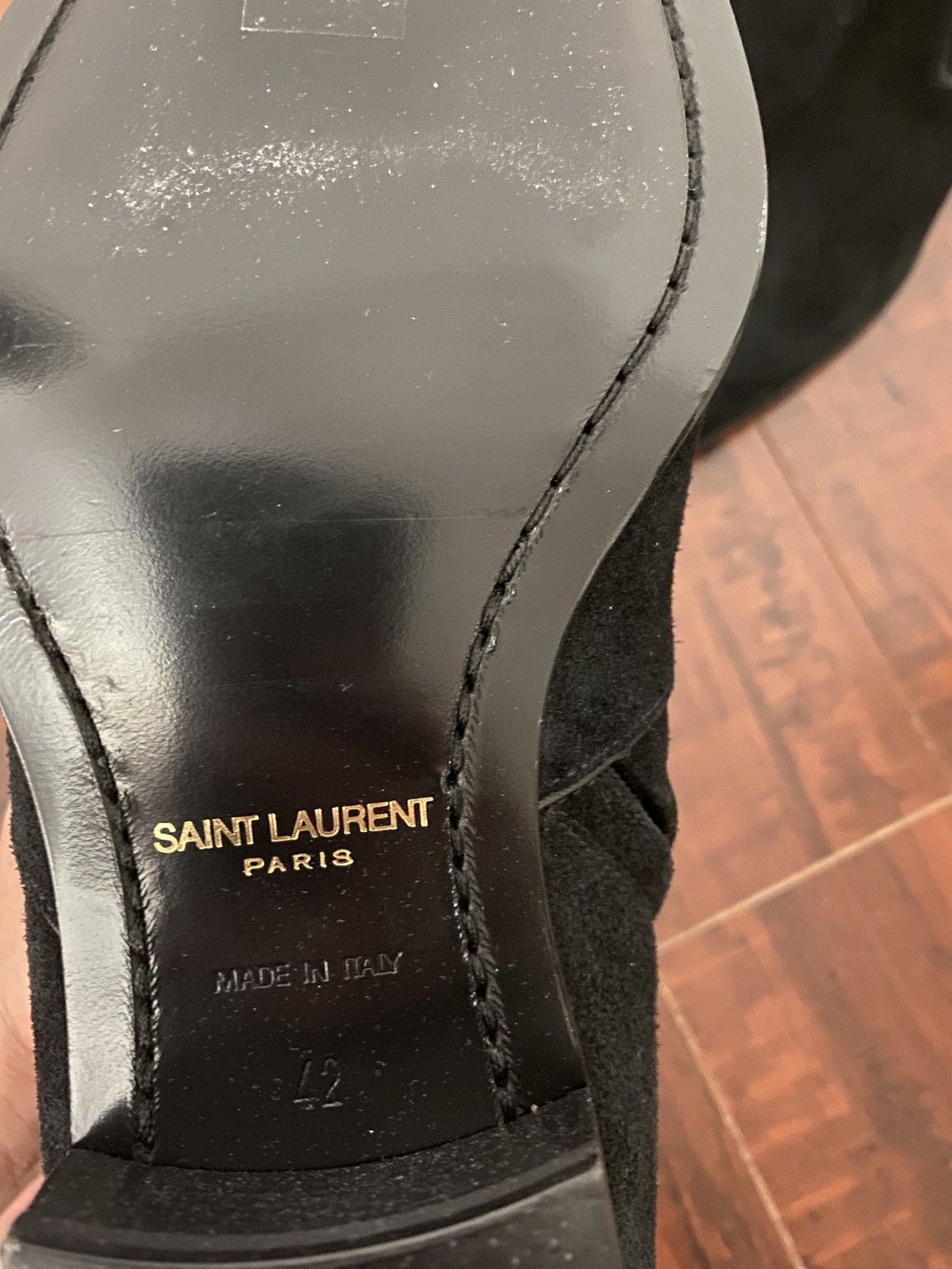 Saint Laurent Paris Saint Laurent Wyatt Zipped Boots in Black Suede Size US 9 / EU 42 - 11 Thumbnail