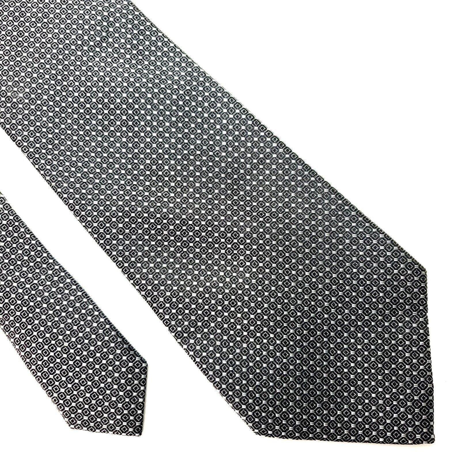 Merona Merona Silk Tie Woven Black White Geometric Size ONE SIZE - 1 Thumbnail