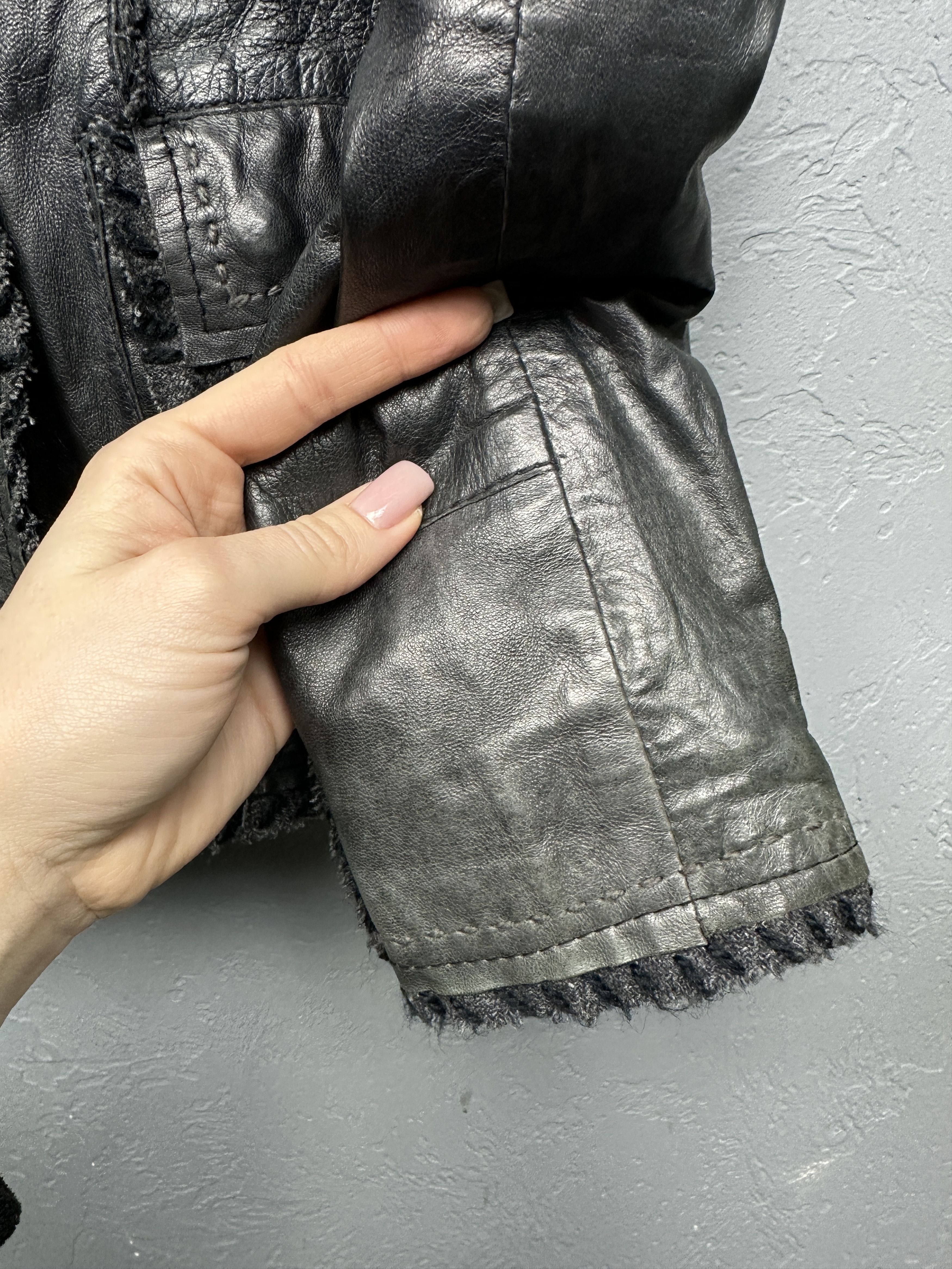 Milestone Milestone Womens Lamb Leather Jacket Size M / US 6-8 / IT 42-44 - 5 Thumbnail