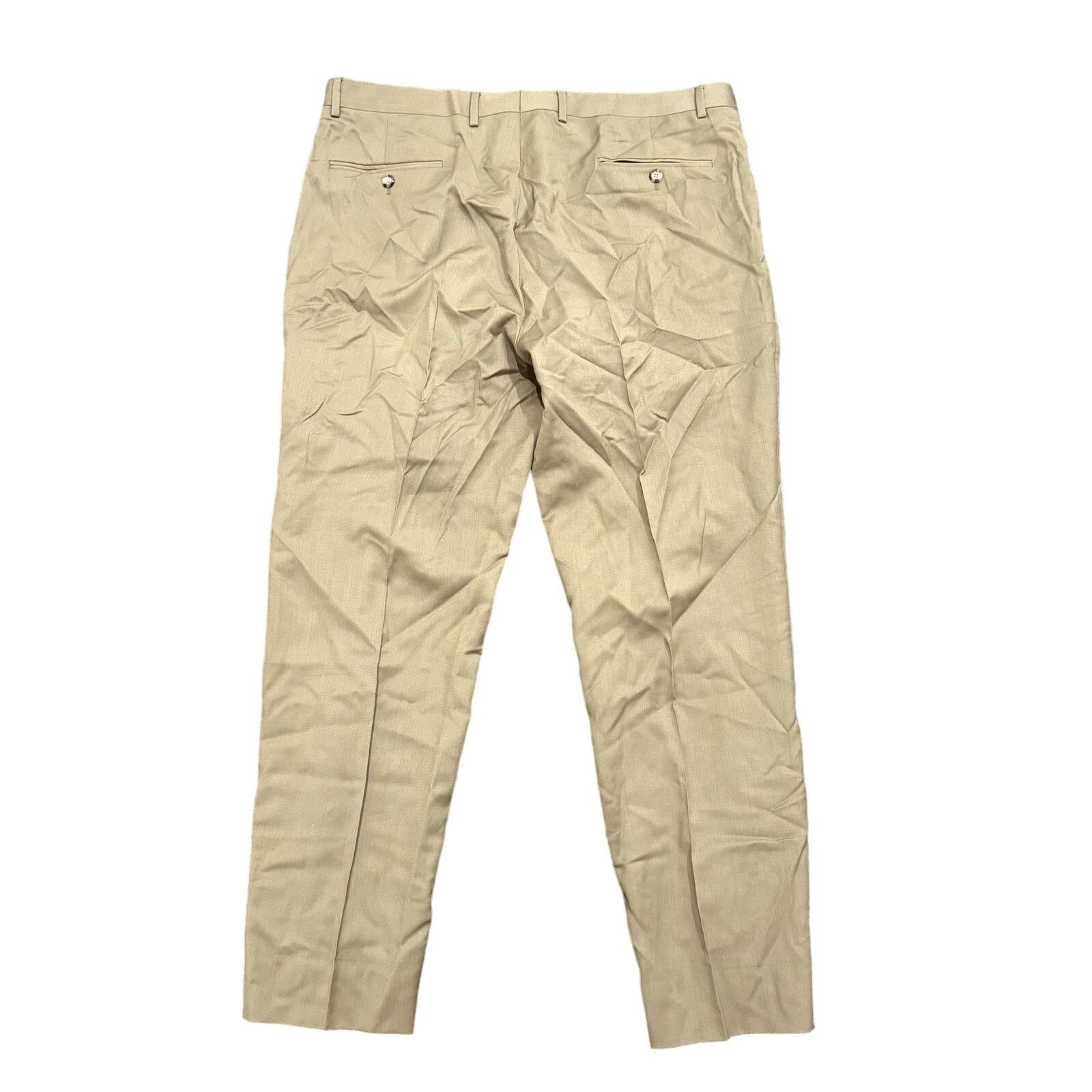 Jos. A. Bank Jos A. Bank Tailored Fit Dress Pants in Tan, Size 38X32 Size US 38 / EU 54 - 4 Thumbnail
