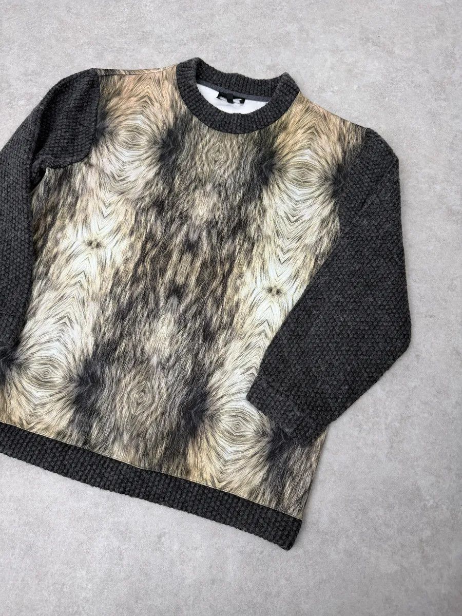 Emporio Armani AW2014 Emporio Armani Faux Fur Trompe L’oeil Sweater Size US S / EU 44-46 / 1 - 3 Thumbnail