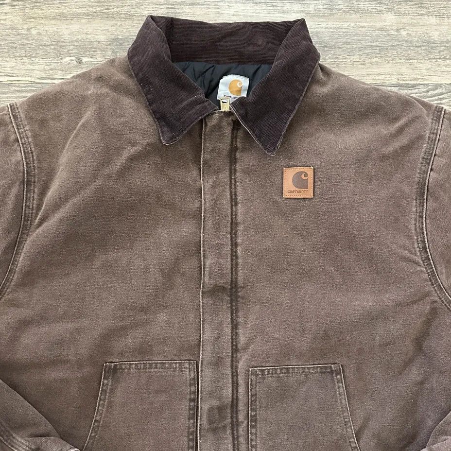 Carhartt Vintage Carhartt J22CHT Chocolate Arctic Detroit Jacket Size US XXL / EU 58 / 5 - 2 Thumbnail