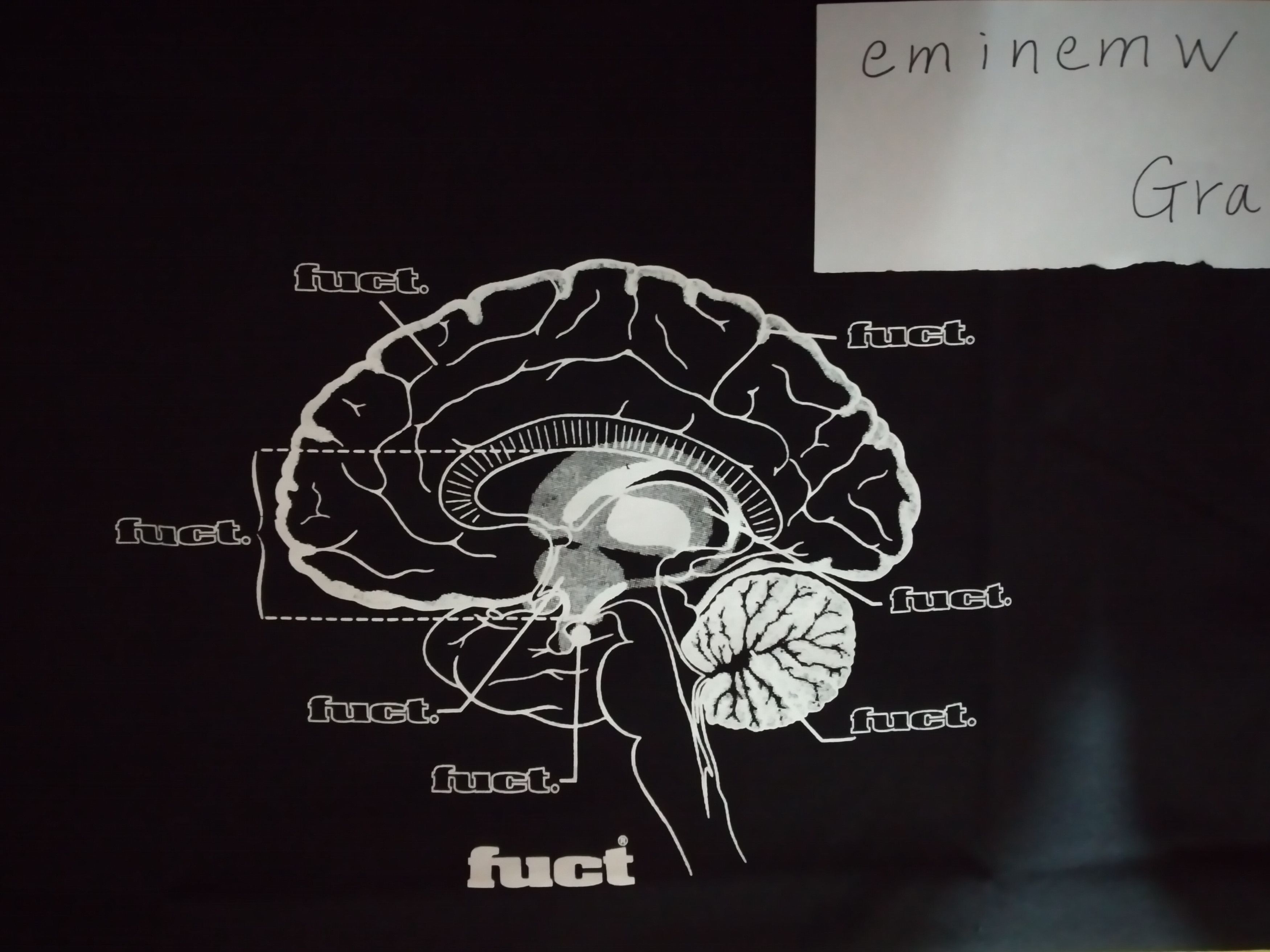 FUCT Fuct brain logo T-Shirt TEE Size US M / EU 48-50 / 2 - 5 Thumbnail