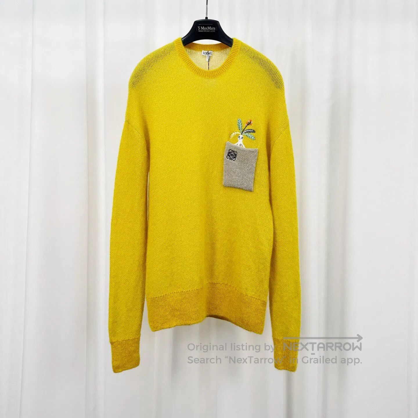 Loewe Loewe 25 New Arrival Pocket Embroidery Mohair Knitwear| Size M / US 6-8 / IT 42-44 - 1 Thumbnail