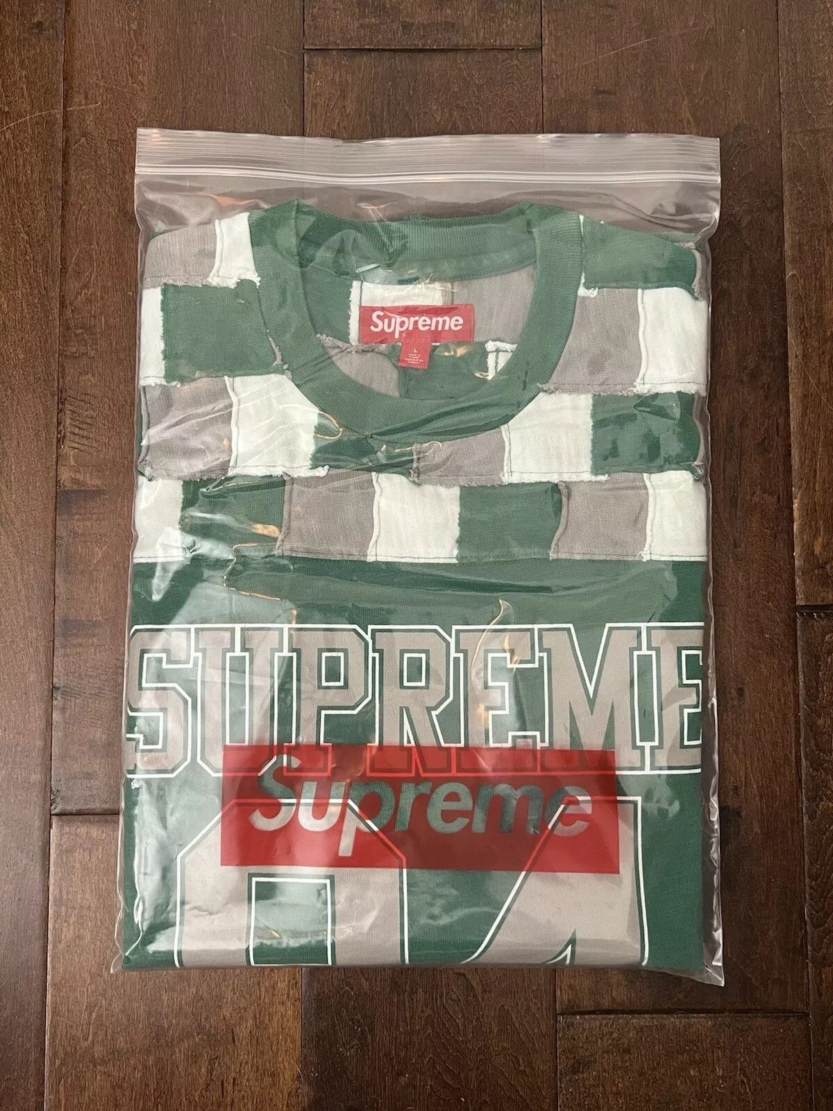 Supreme Supreme FW24 Patchwork Yoke Football Top Green Size L New Size US L / EU 52-54 / 3 - 1 Thumbnail